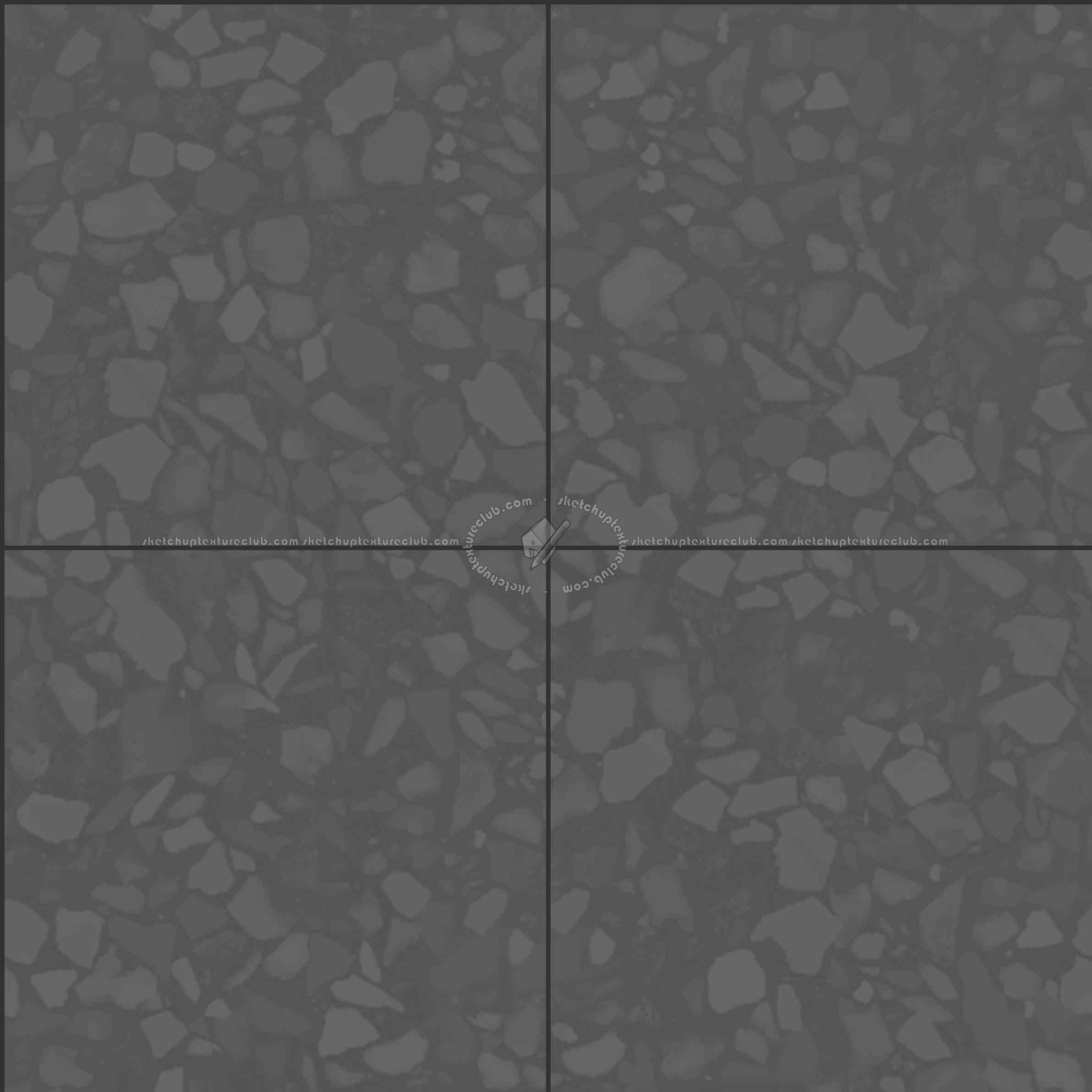 Textures   -   ARCHITECTURE   -   TILES INTERIOR   -   Terrazzo  - terrazzo floor tile PBR texture seamless 21493 - Displacement