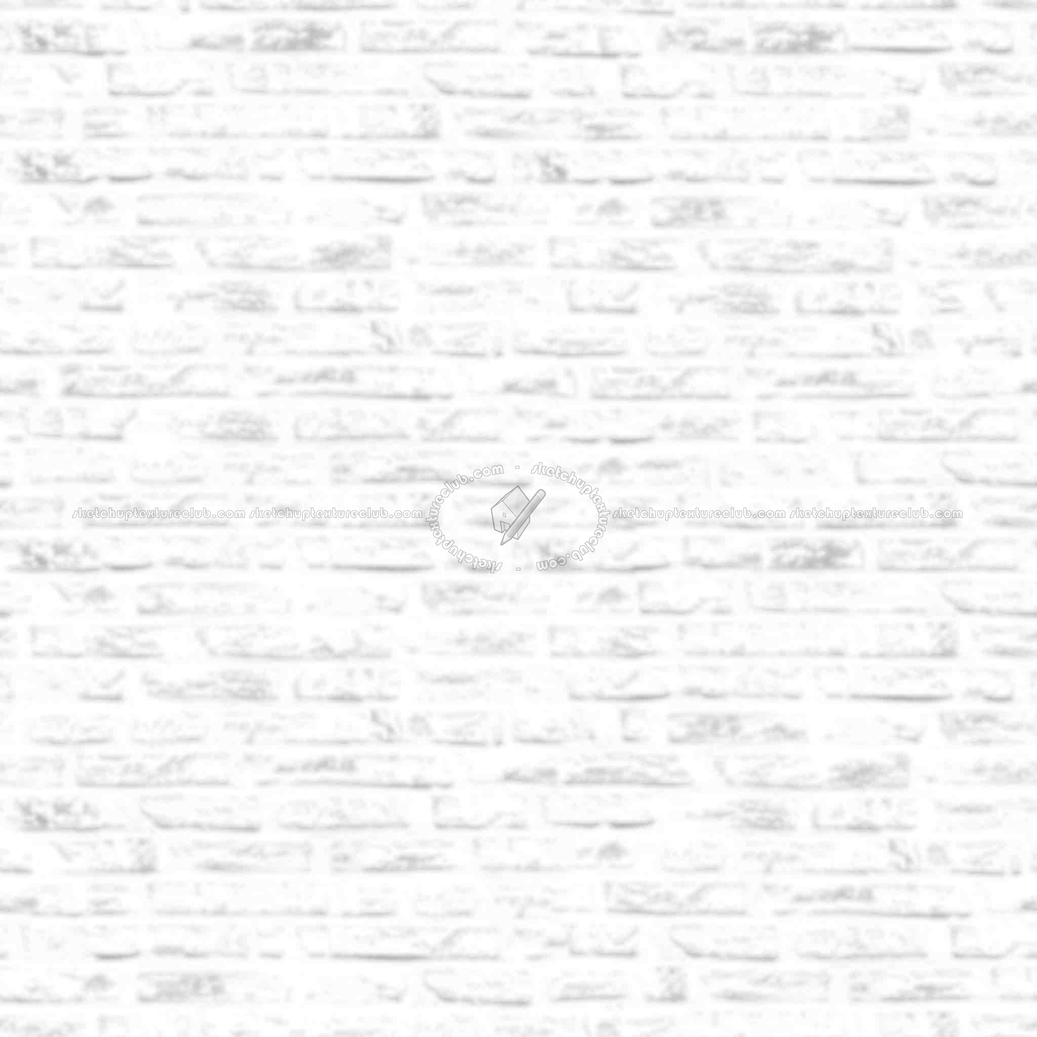 Textures   -   ARCHITECTURE   -   BRICKS   -   White Bricks  - White bricks texture seamless 00499 - Ambient occlusion