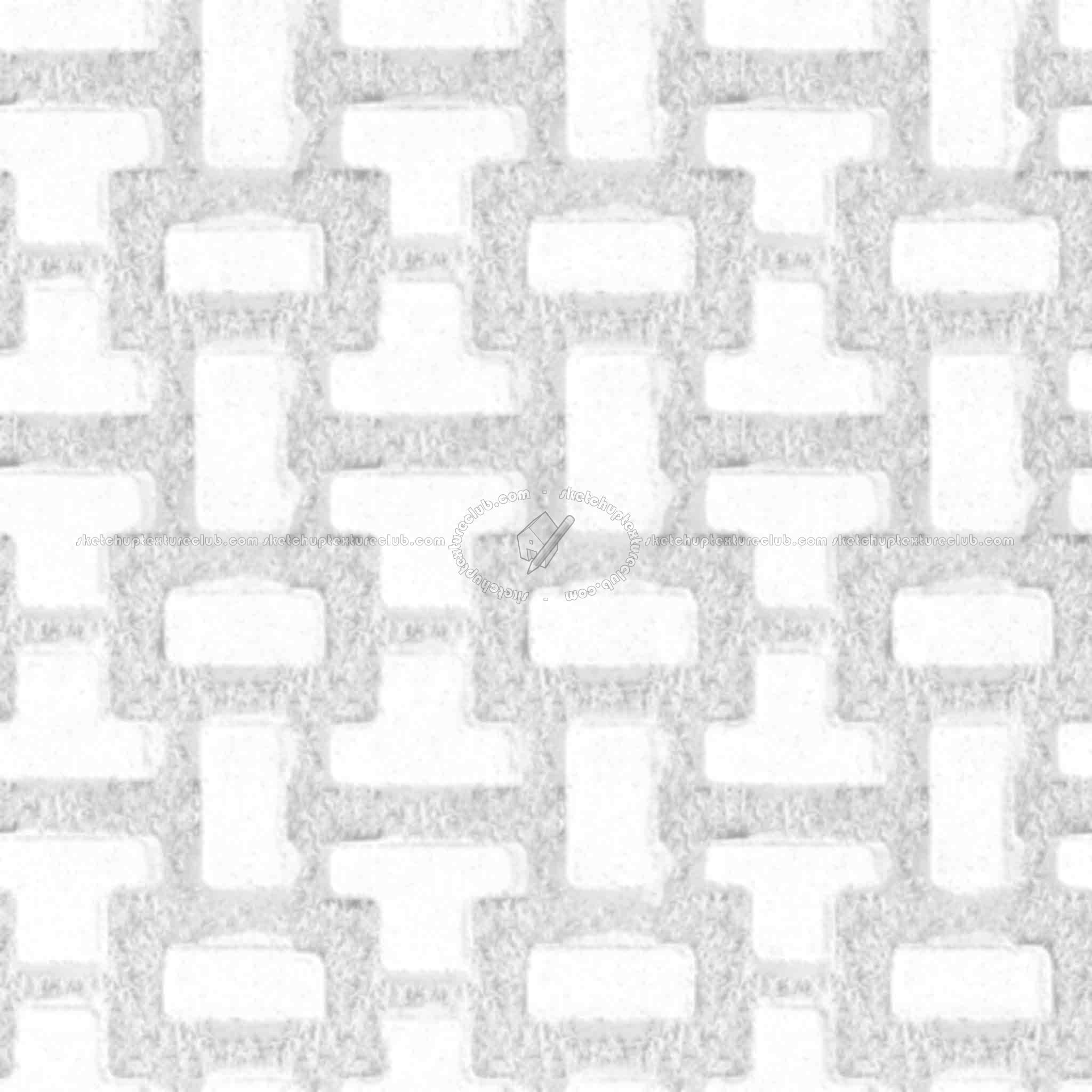 Textures   -   ARCHITECTURE   -   PAVING OUTDOOR   -   Parks Paving  - Concrete bricks paving PBR texture seamless 21977 - Ambient occlusion