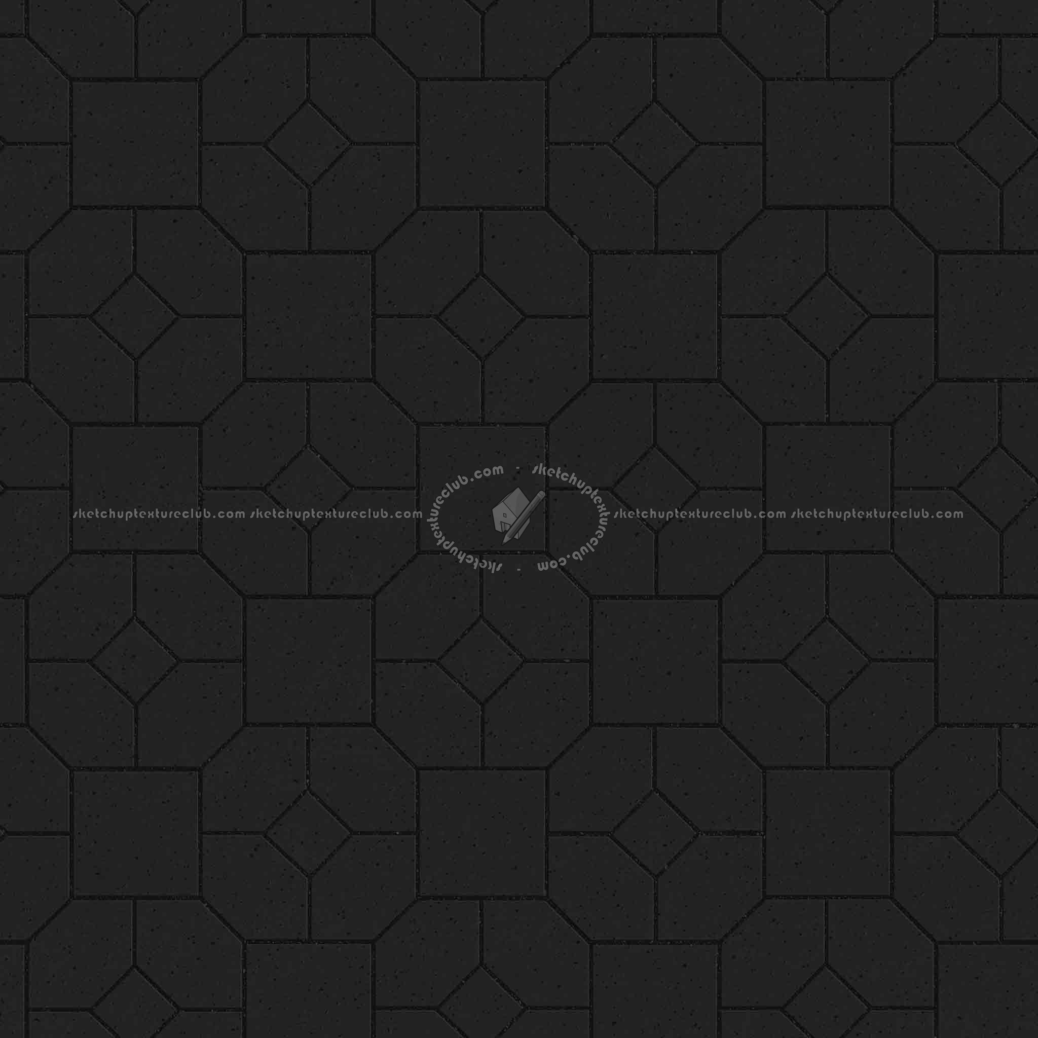 Textures   -   ARCHITECTURE   -   PAVING OUTDOOR   -   Pavers stone   -   Blocks mixed  - Pavers stone mixed size texture seamless 06186 - Specular