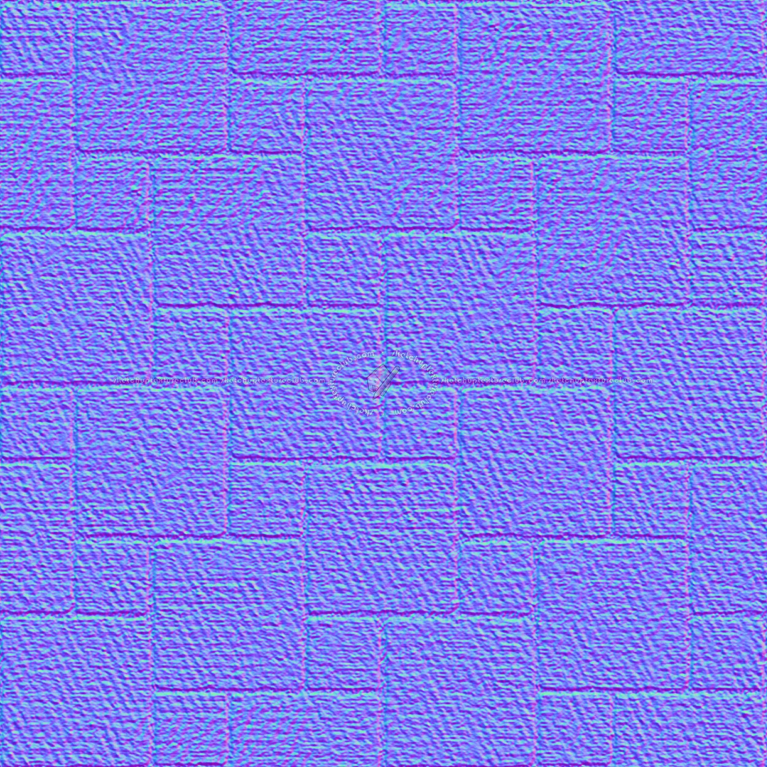 Textures   -   ARCHITECTURE   -   PAVING OUTDOOR   -   Concrete   -   Blocks regular  - Paving outdoor concrete regular block texture seamless 05725 - Normal