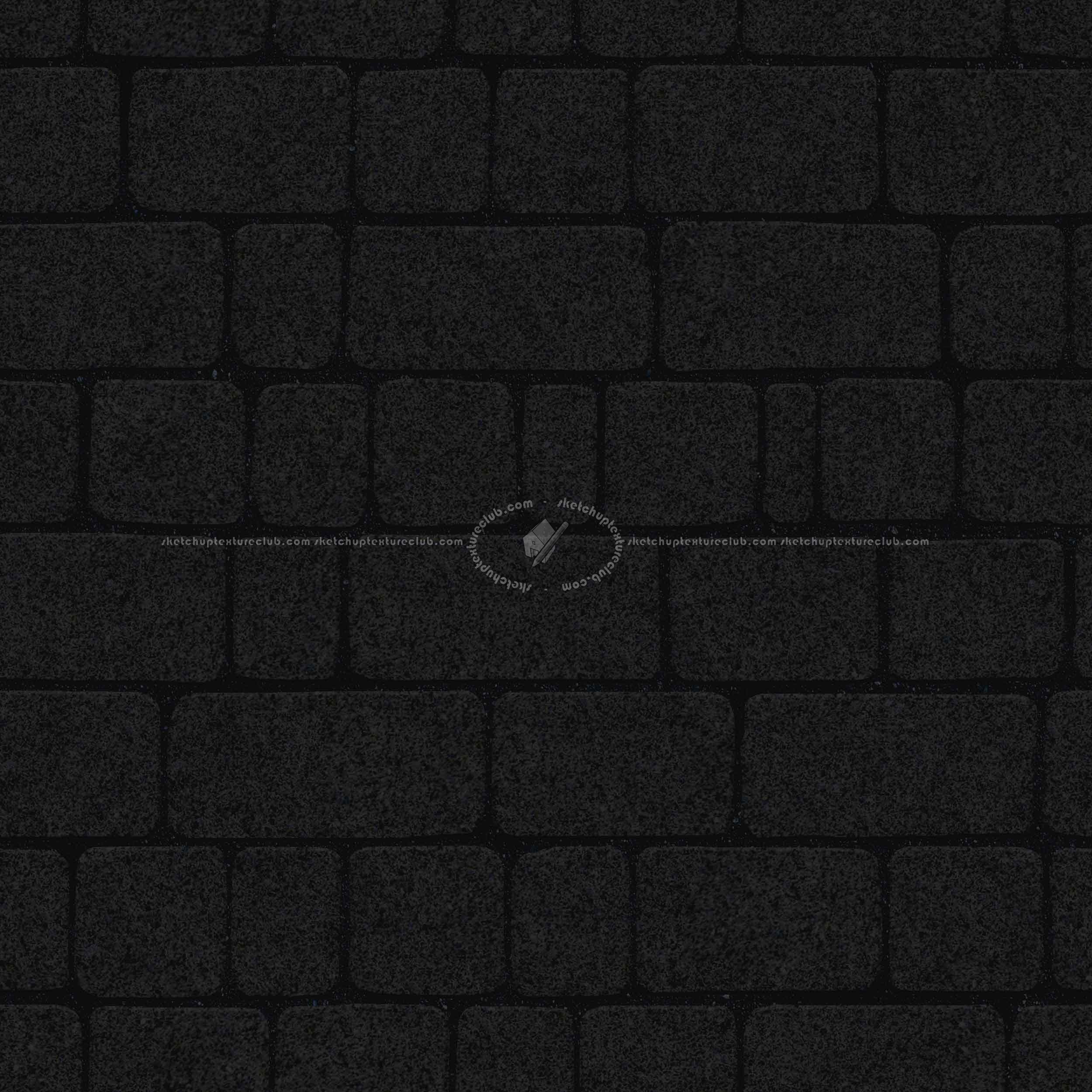 Textures - ARCHITECTURE - ROADS - Paving streets - Cobblestone - Street paving cobblestone texture seamless 07432 - Specular