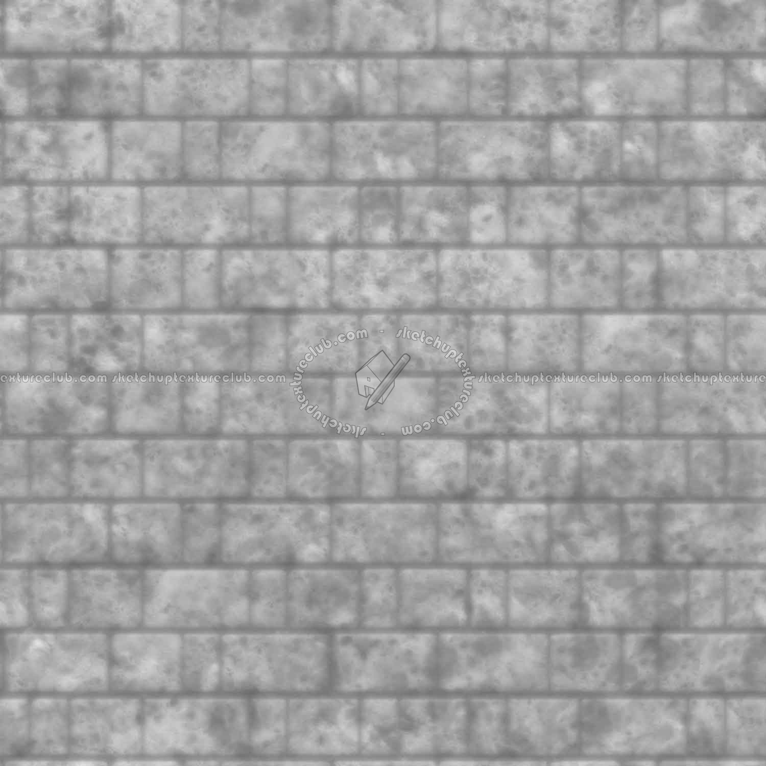 Textures   -   ARCHITECTURE   -   STONES WALLS   -   Stone blocks  - Wall stone with regular blocks texture seamless 08391 - Displacement