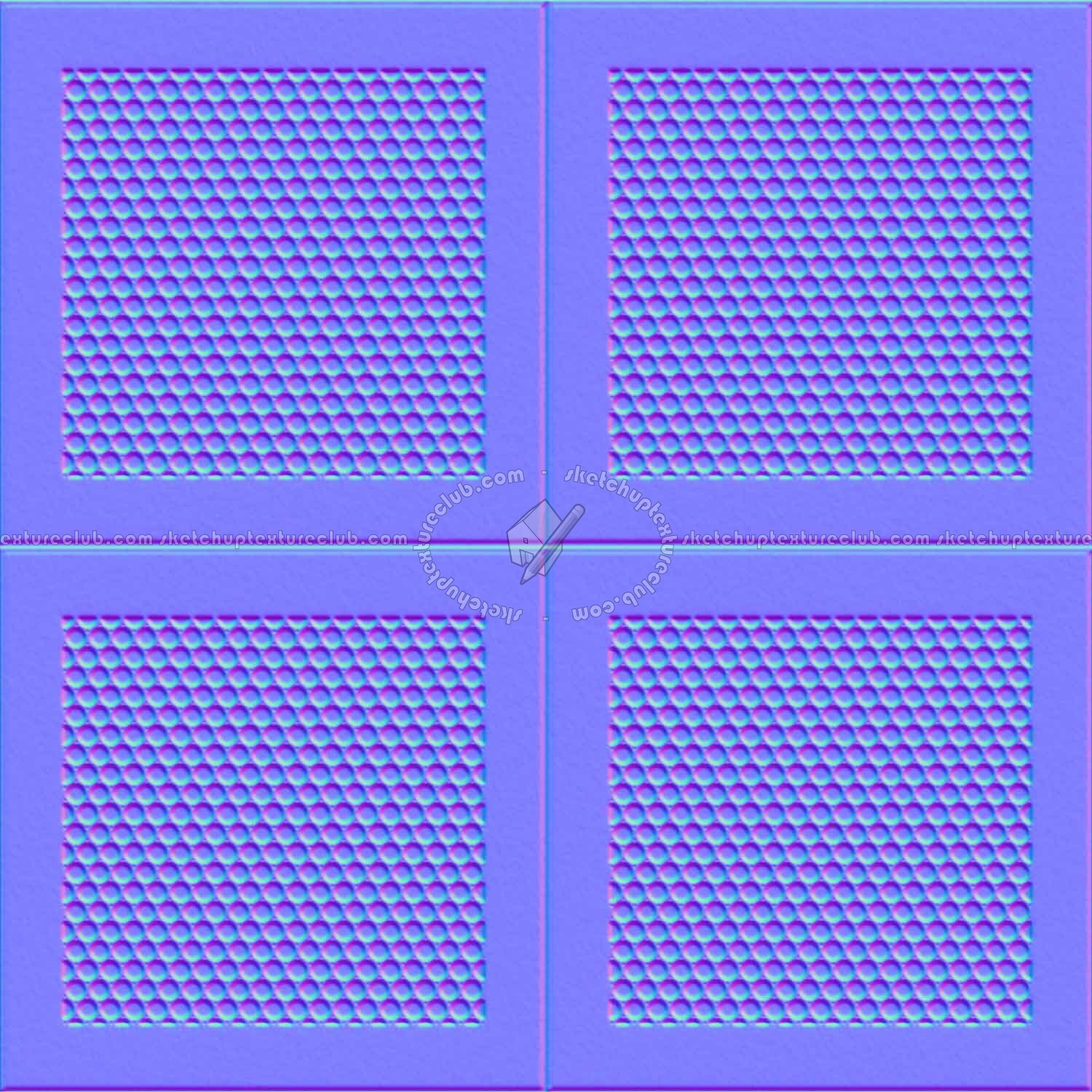 Textures   -   MATERIALS   -   METALS   -   Perforated  - White ceiling perforated metal texture seamless 10572 - Normal