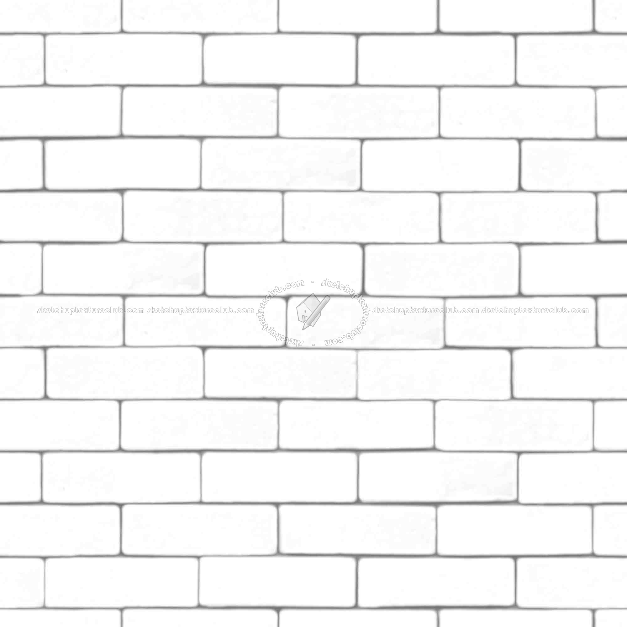Textures   -   ARCHITECTURE   -   BRICKS   -   Facing Bricks   -   Smooth  - facing smooth bricks texture seamless 21368 - Ambient occlusion