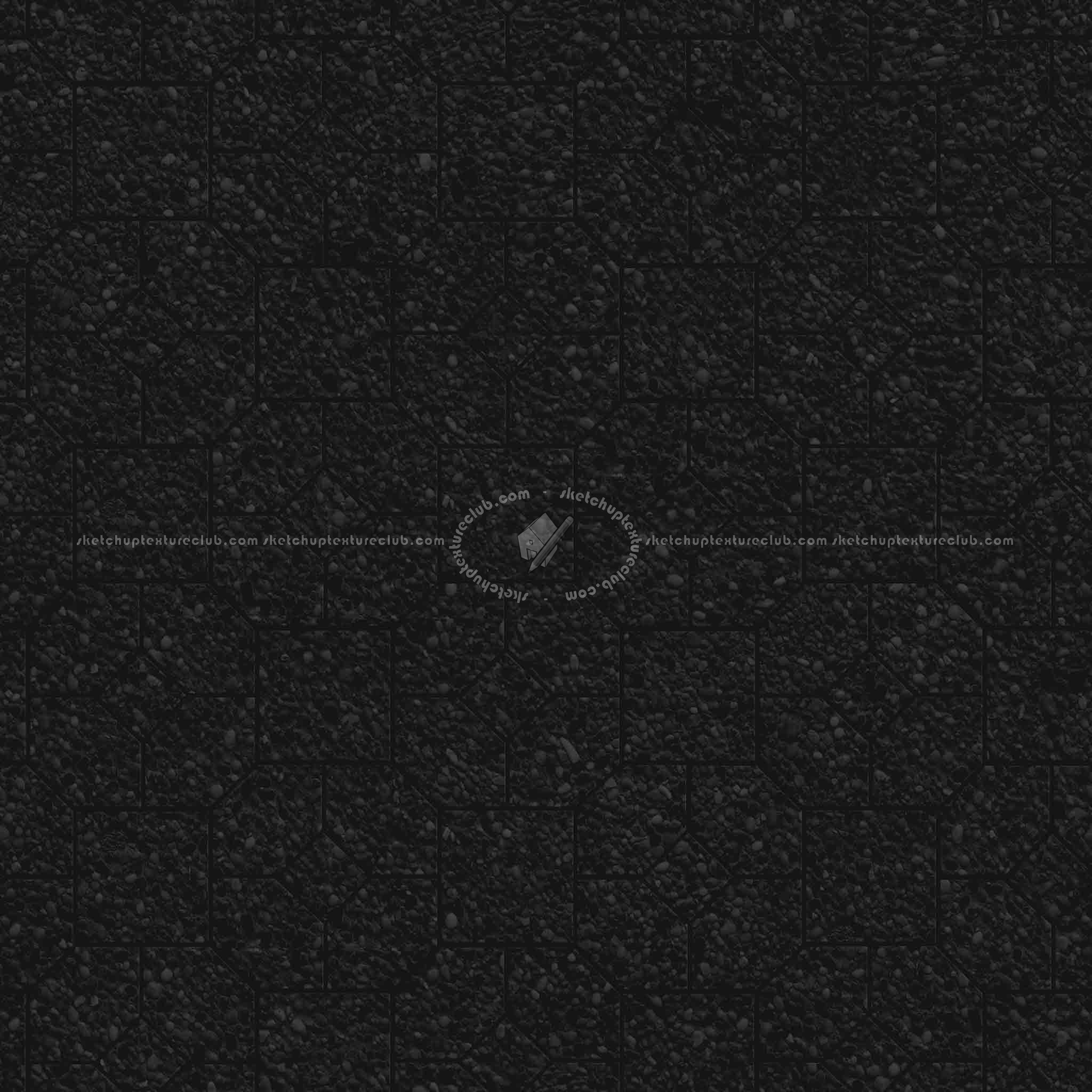 Textures   -   ARCHITECTURE   -   PAVING OUTDOOR   -   Pavers stone   -   Blocks mixed  - Pavers stone mixed size texture seamless 06187 - Specular