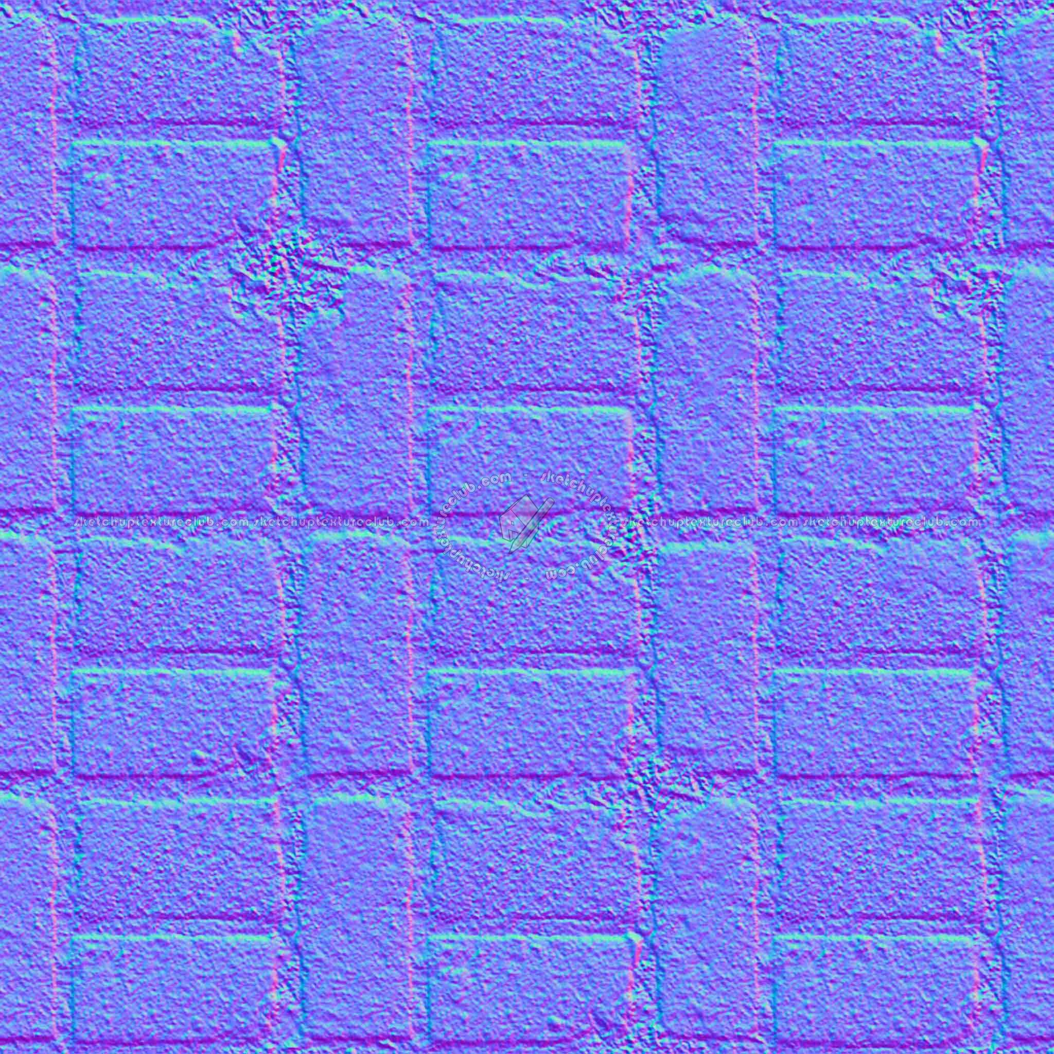 Textures   -   ARCHITECTURE   -   PAVING OUTDOOR   -   Parks Paving  - Stone bricks paving PBR texture seamless 21978 - Normal