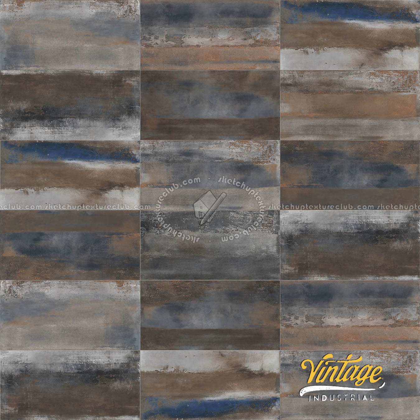 Textures - ARCHITECTURE - TILES INTERIOR - Design Industry - Tiles metal effect pbr texture seamless 22338 (seamless)