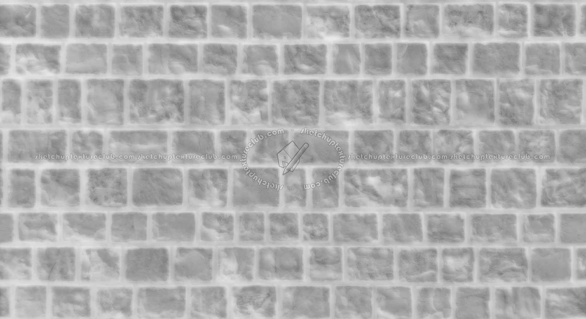 Textures   -   ARCHITECTURE   -   STONES WALLS   -   Stone blocks  - Wall stone with regular blocks texture seamless 17345 - Displacement