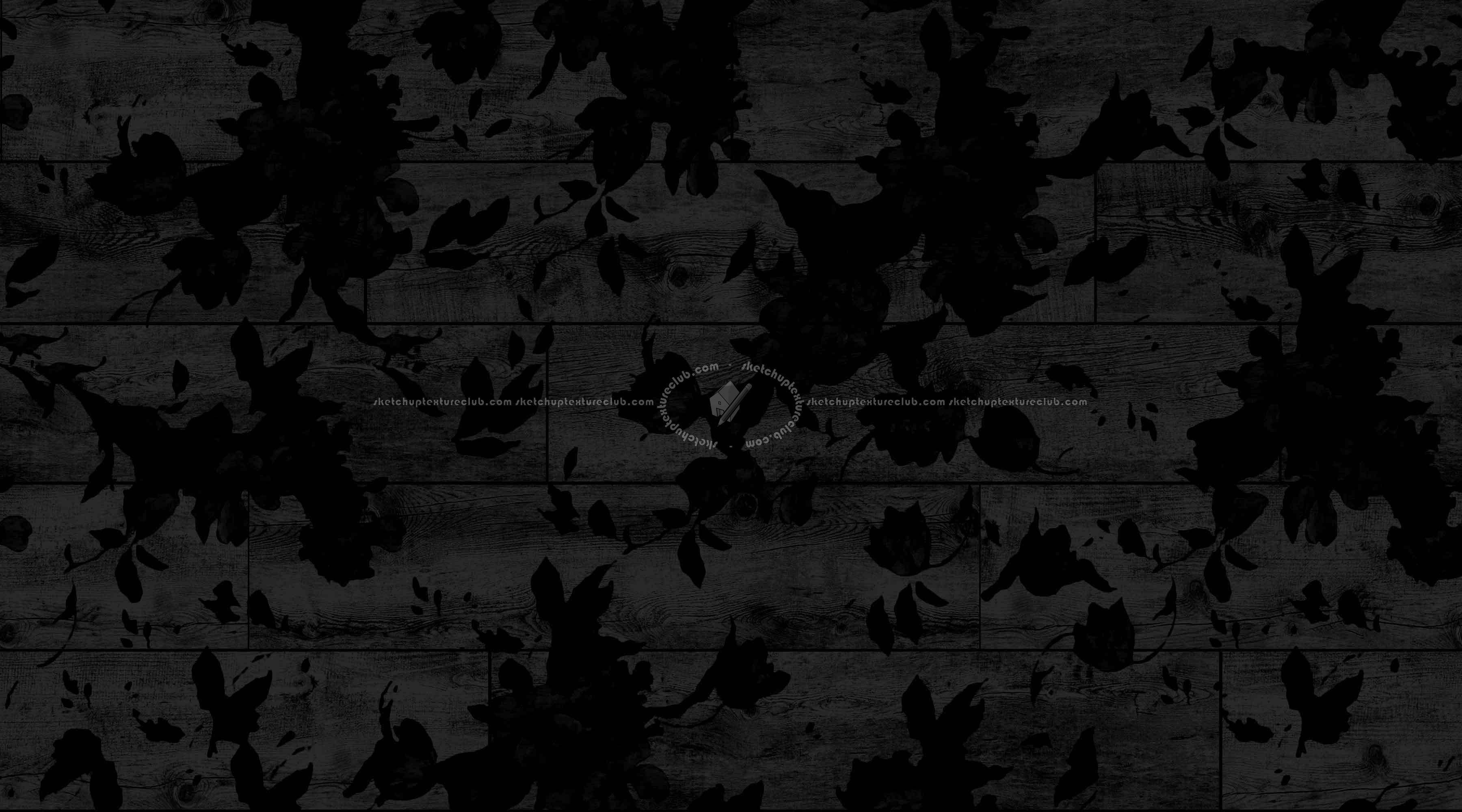 Textures   -   ARCHITECTURE   -   WOOD FLOORS   -   Decorated  - White decorated floreal parquet texture seamless 20580 - Specular