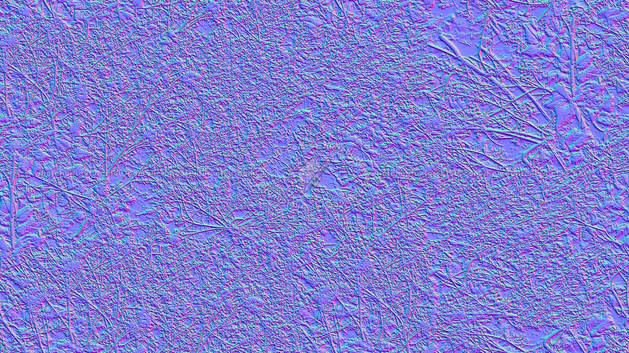 Textures - NATURE ELEMENTS - VEGETATION - Green grass - Brambles texture seamless 17358 - Normal