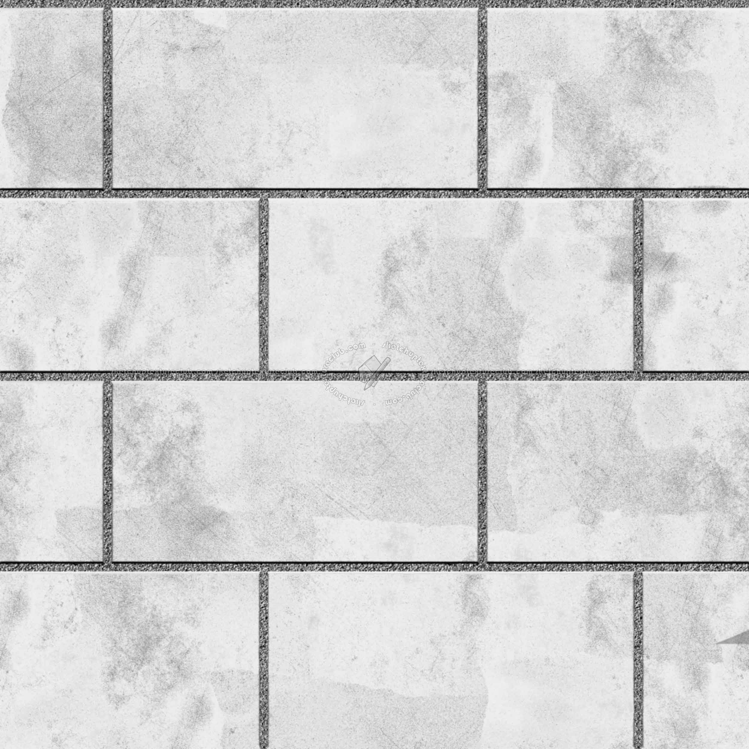 Textures - ARCHITECTURE - PAVING OUTDOOR - Concrete - Blocks regular - Paving outdoor concrete regular block texture seamless 05728 - Bump