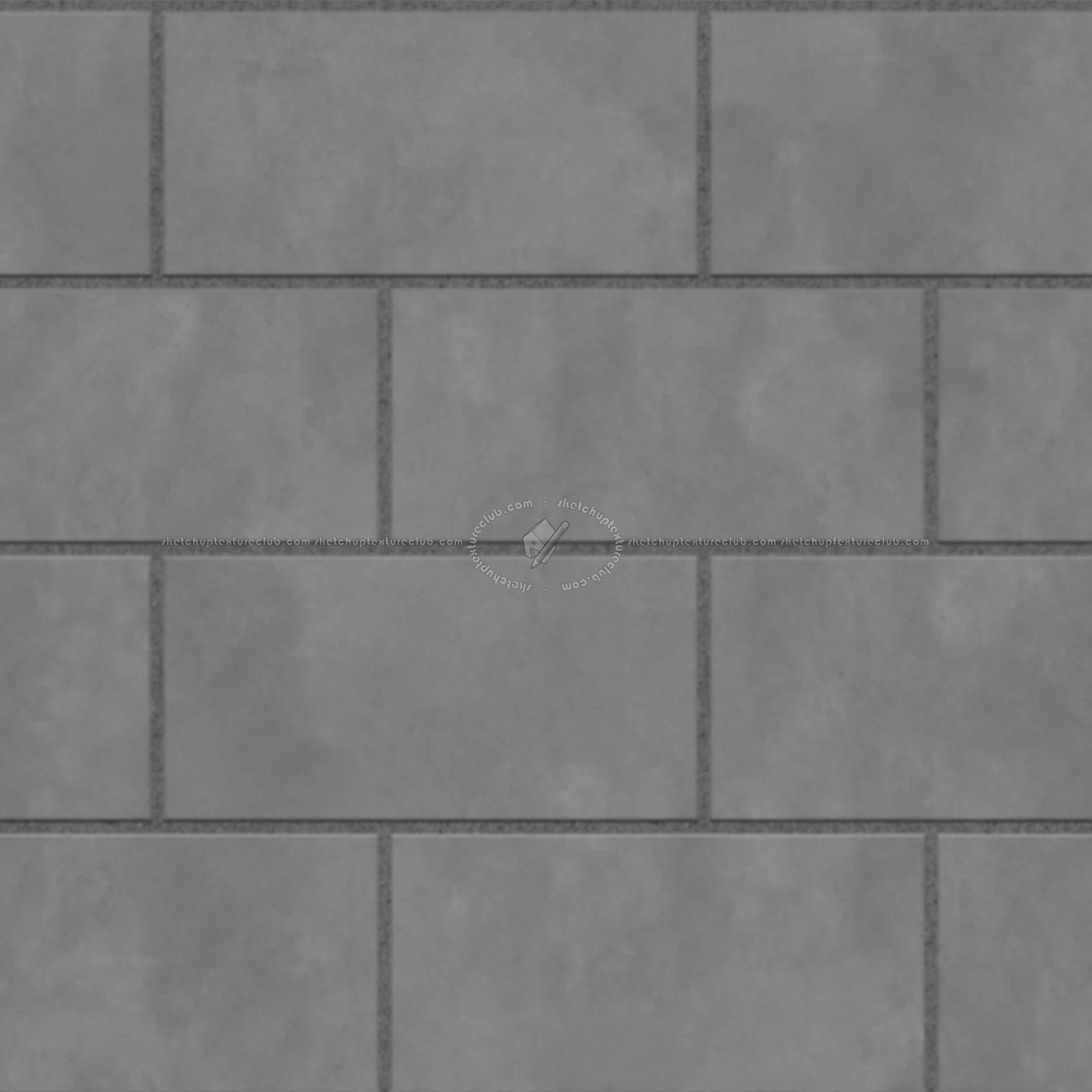Textures - ARCHITECTURE - PAVING OUTDOOR - Concrete - Blocks regular - Paving outdoor concrete regular block texture seamless 05728 - Displacement