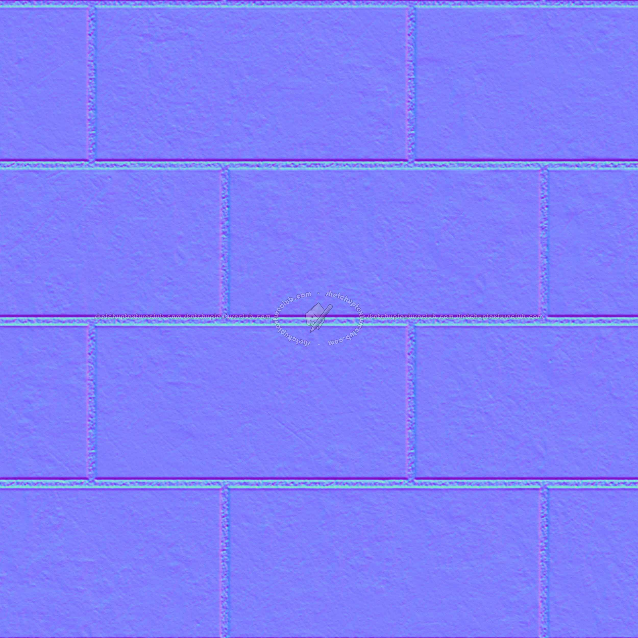 Textures - ARCHITECTURE - PAVING OUTDOOR - Concrete - Blocks regular - Paving outdoor concrete regular block texture seamless 05728 - Normal