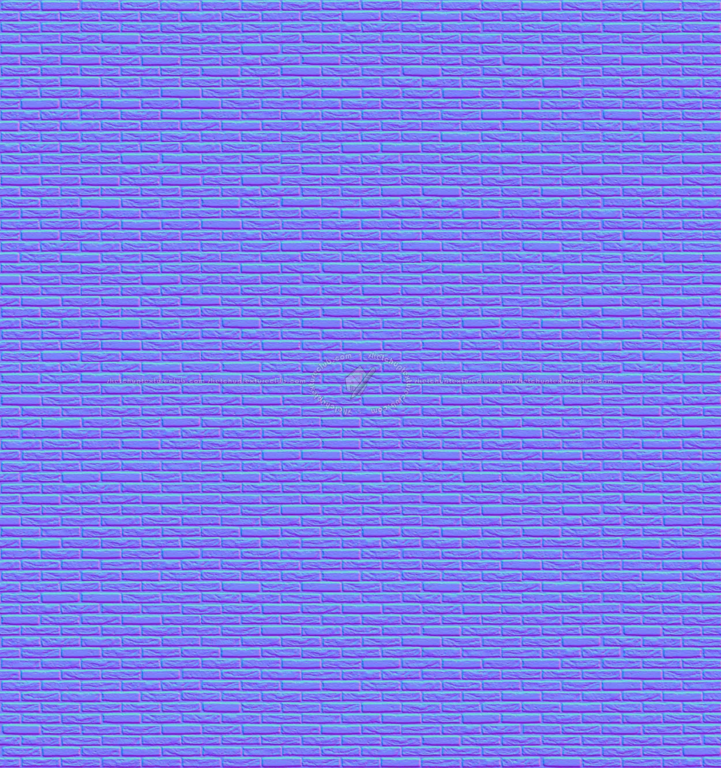 Textures   -   ARCHITECTURE   -   BRICKS   -   Facing Bricks   -   Rustic  - Rustic bricks texture seamless 17160 - Normal