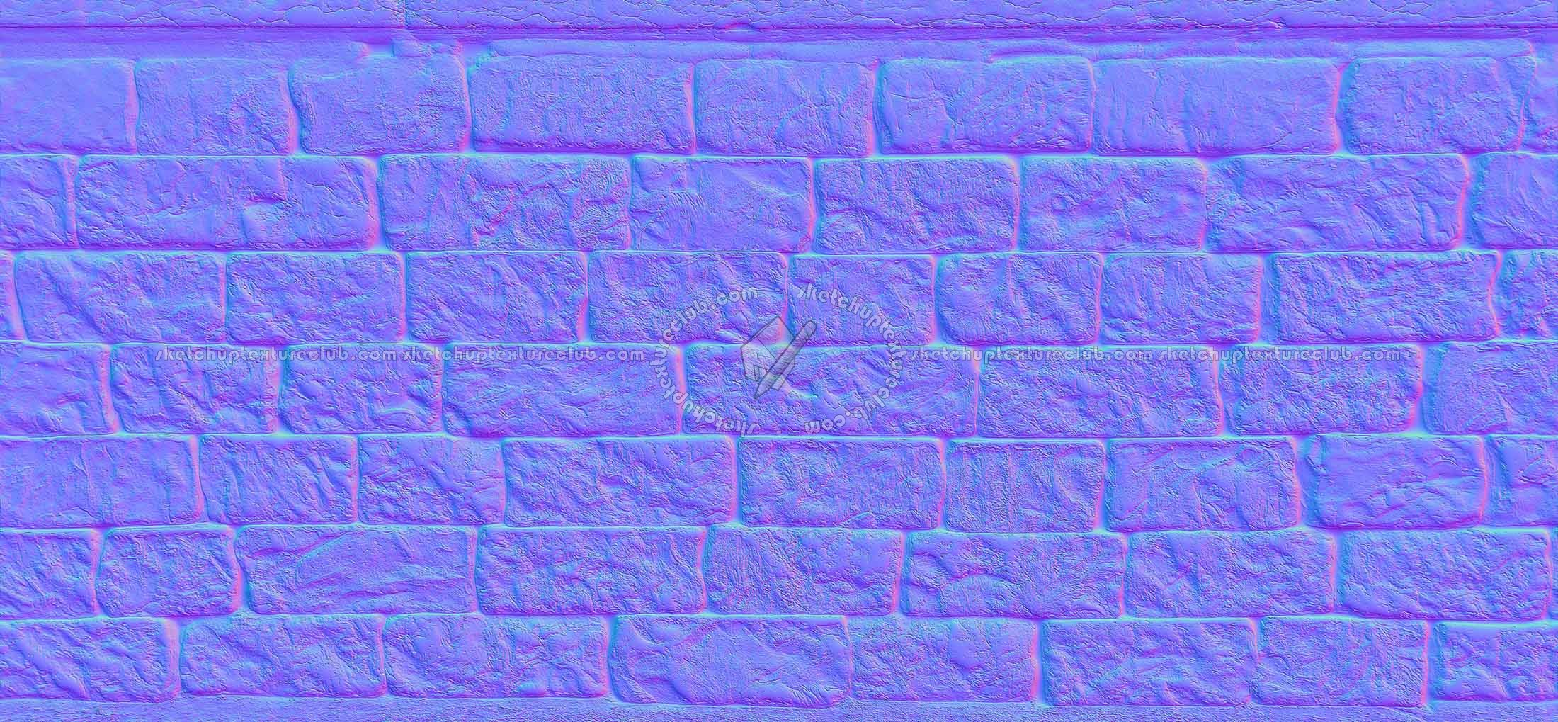 Textures   -   ARCHITECTURE   -   STONES WALLS   -   Stone blocks  - Wall stone blocks horizontal seamless 20476 - Normal