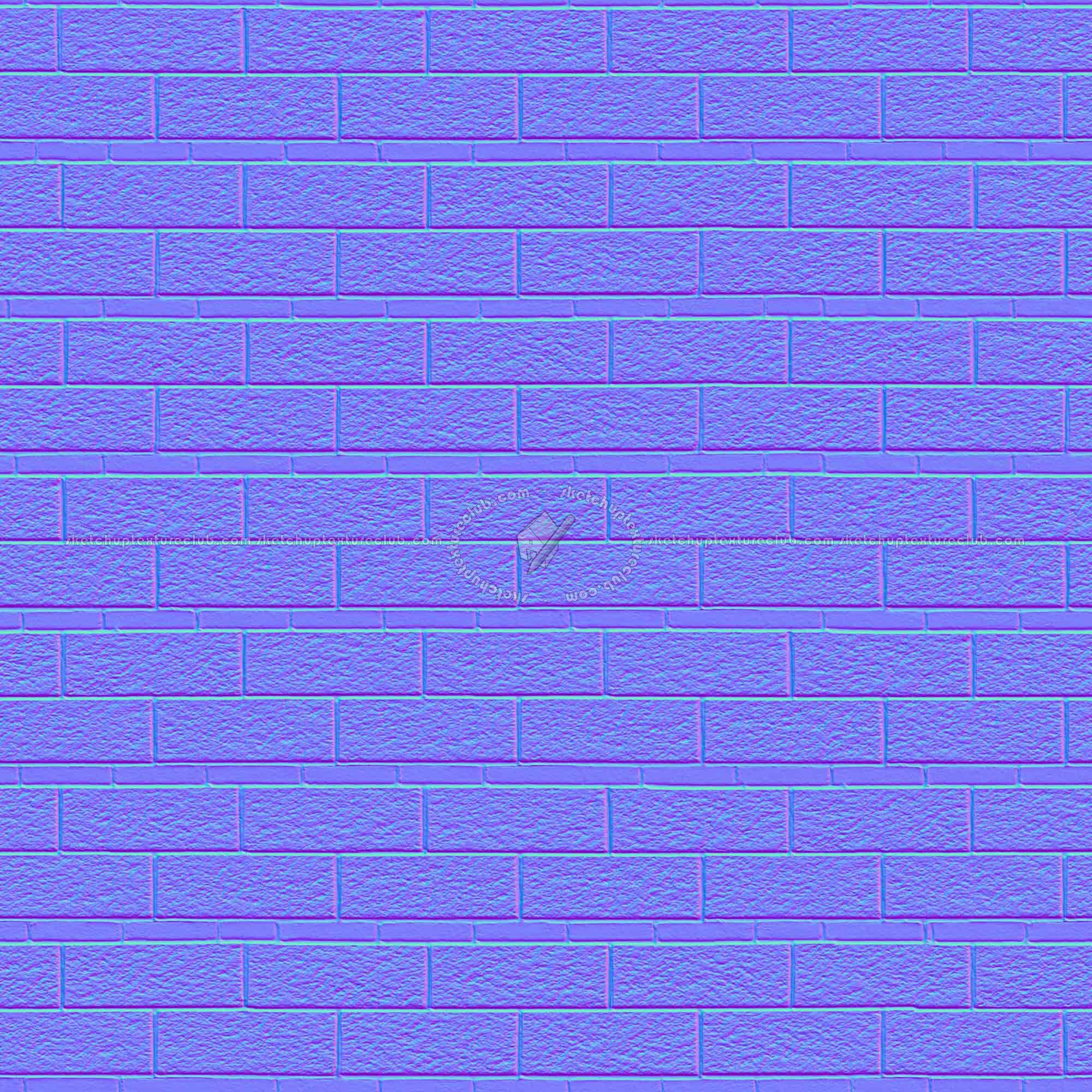 Textures   -   ARCHITECTURE   -   CONCRETE   -   Plates   -   Clean  - Concrete plates wall with briks texture seamless 18044 - Normal