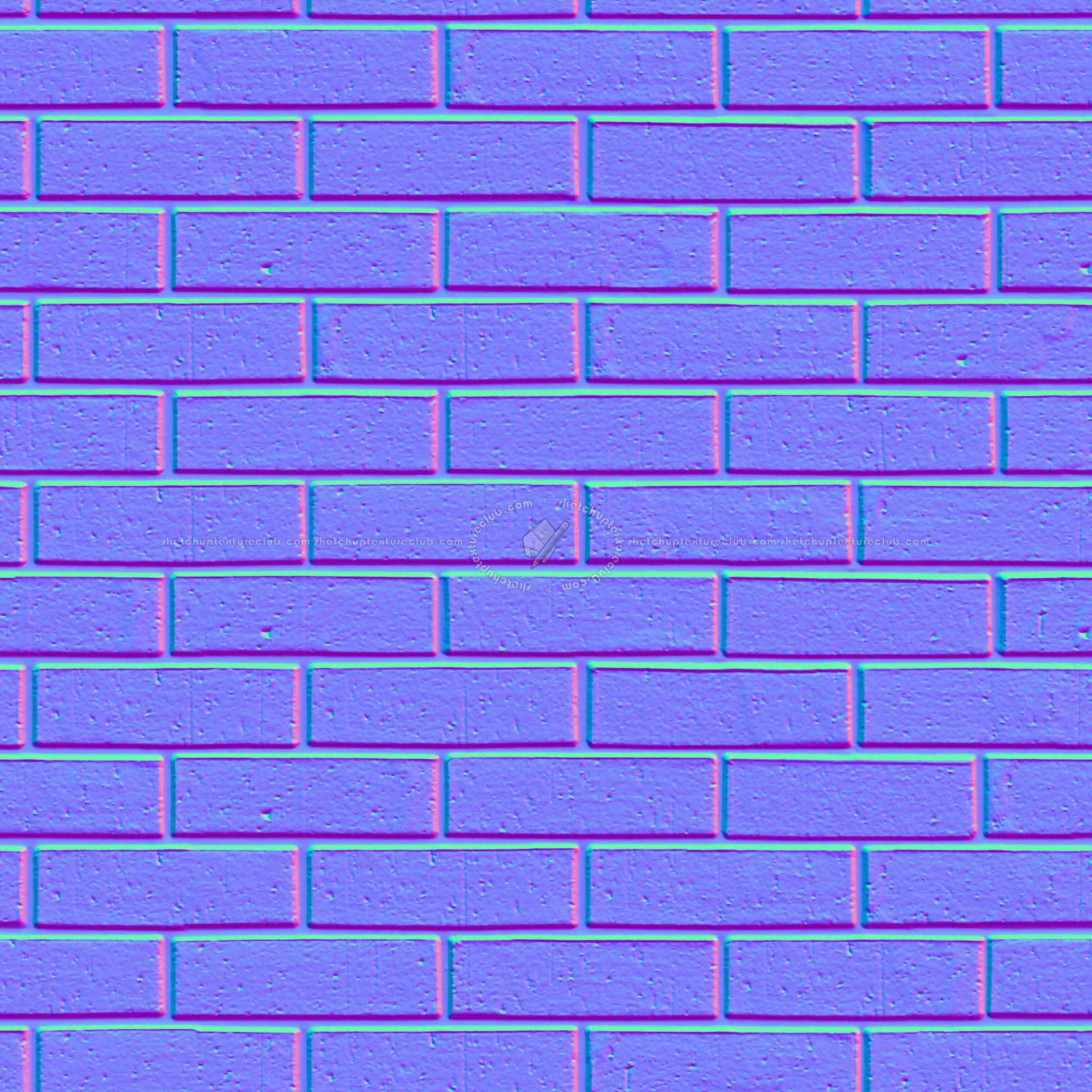 Textures   -   ARCHITECTURE   -   BRICKS   -   Facing Bricks   -   Smooth  - facing smooth bricks PBR texture seamless 21738 - Normal