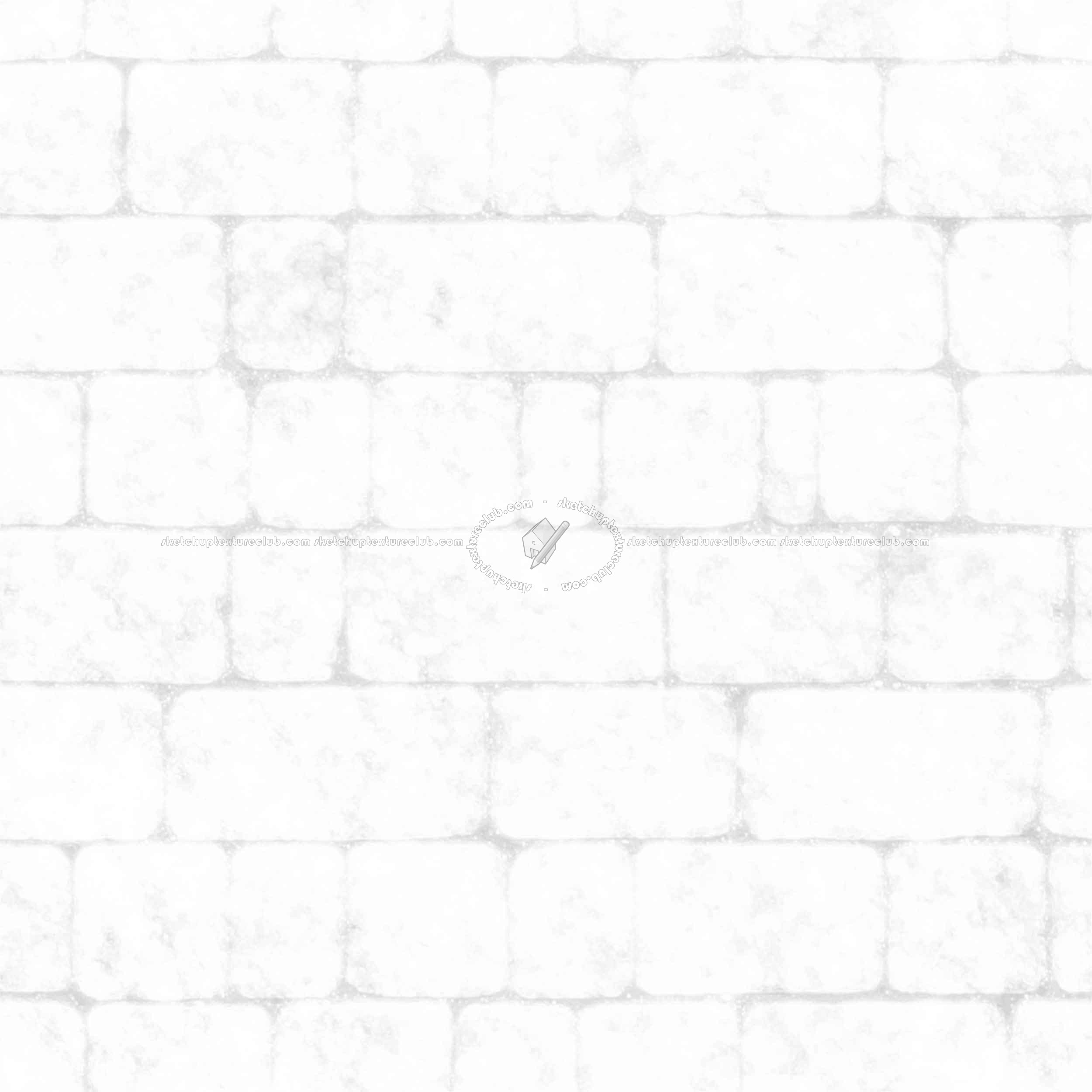 Textures   -   ARCHITECTURE   -   ROADS   -   Paving streets   -   Cobblestone  - Street paving cobblestone texture seamless 07436 - Ambient occlusion