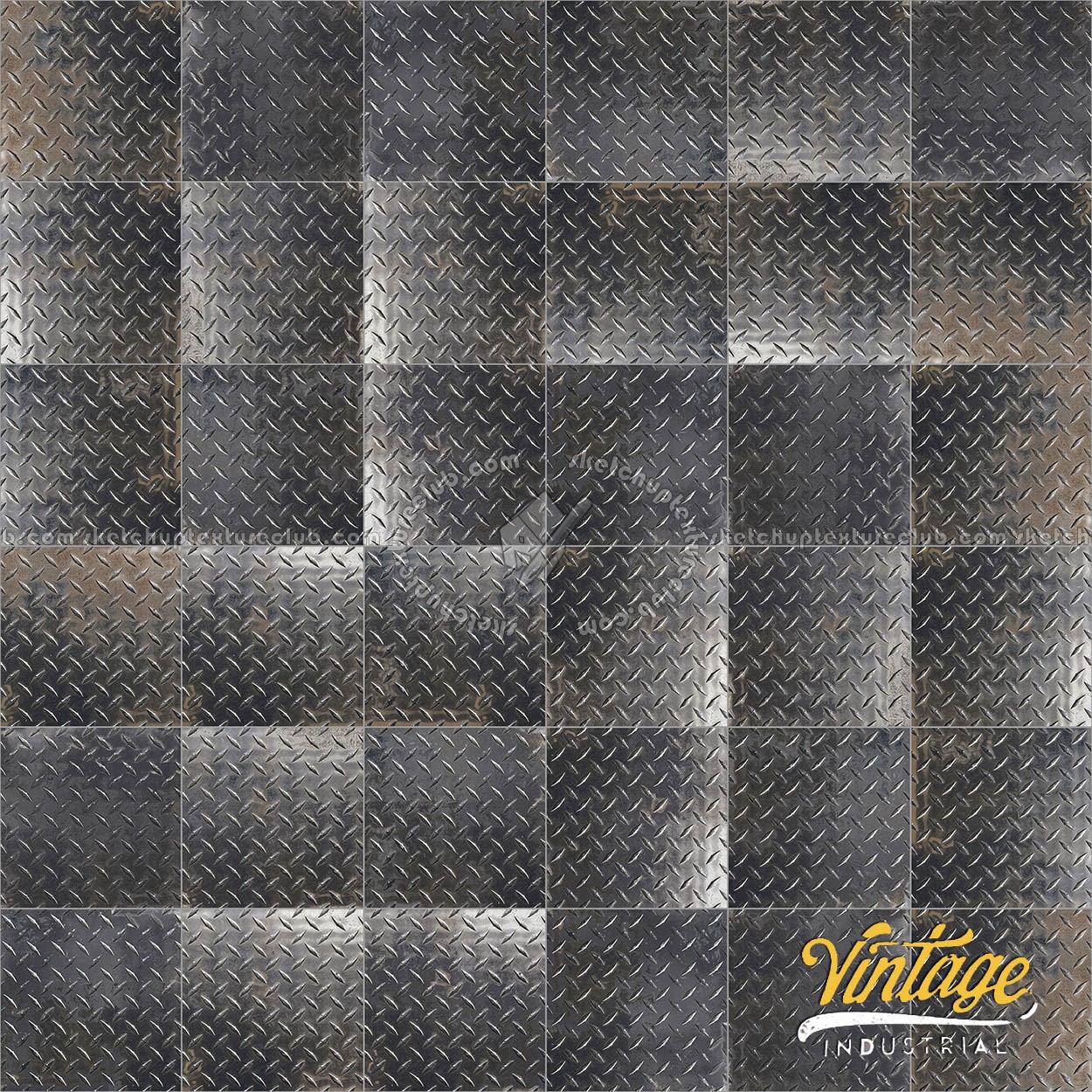 Textures - ARCHITECTURE - TILES INTERIOR - Design Industry - Tiles metal effect pbr texture seamless 22340 (seamless)