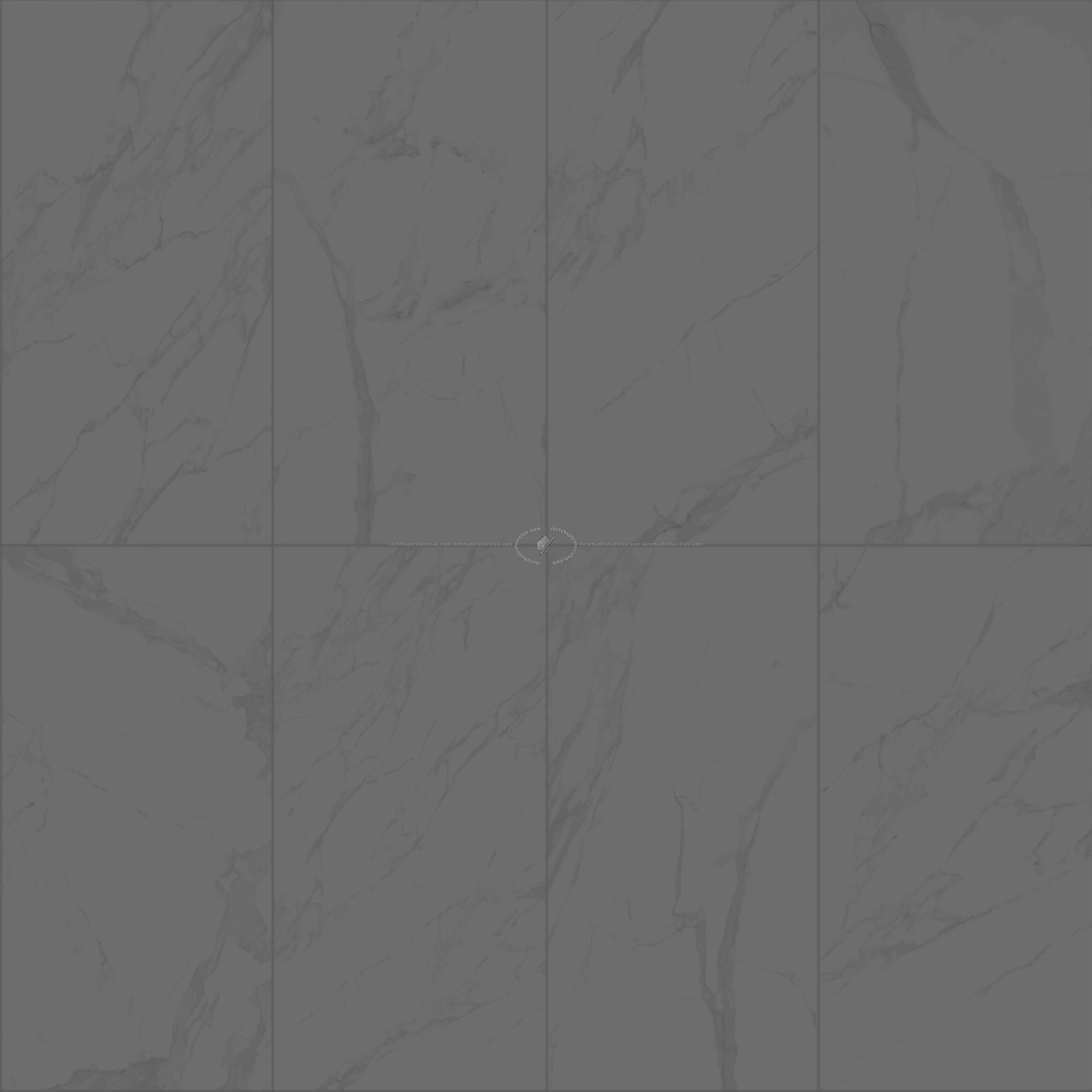 Textures   -   ARCHITECTURE   -   TILES INTERIOR   -   Marble tiles   -   White  - Calacatta marble tiles PBR texture seamless 22258 - Displacement