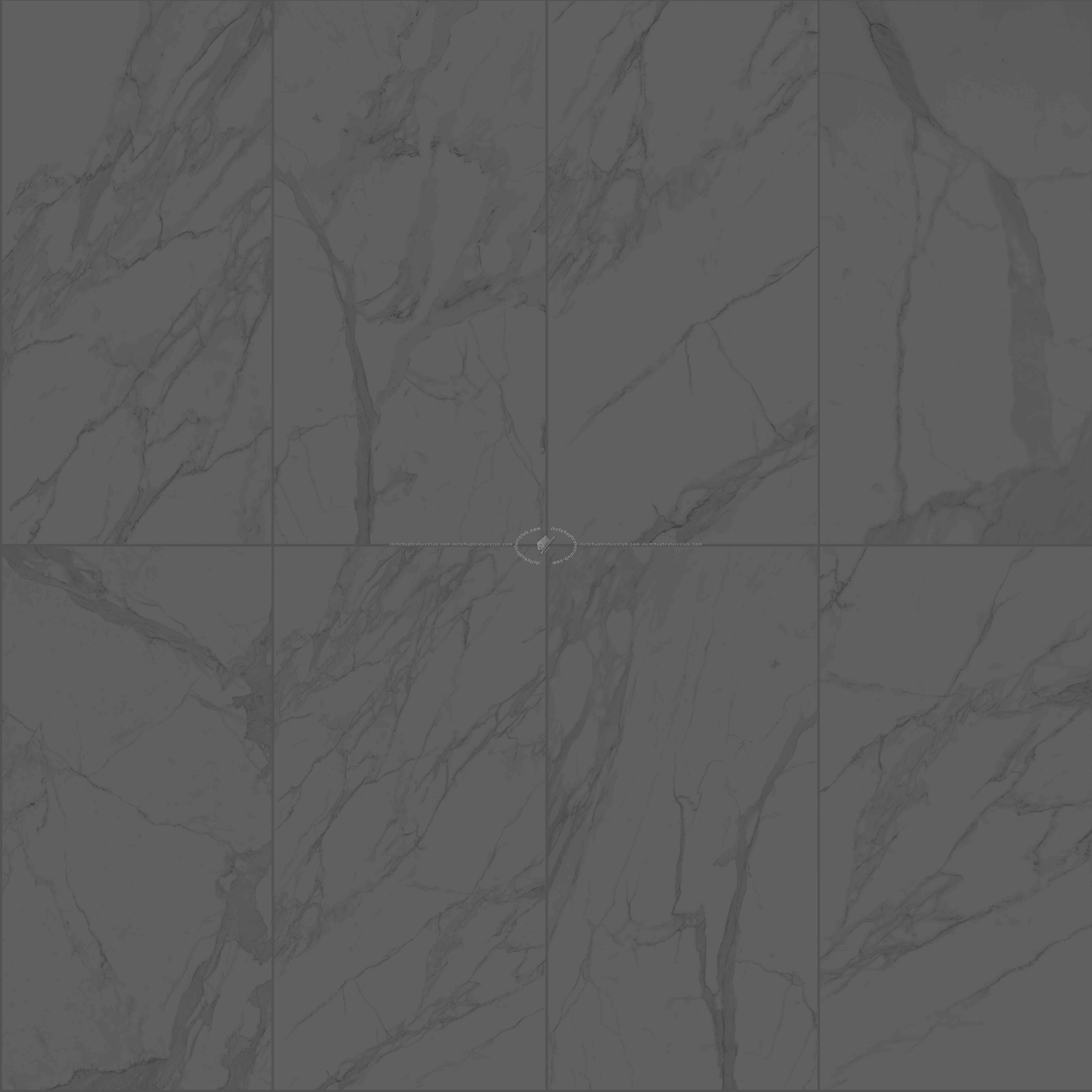 Textures   -   ARCHITECTURE   -   TILES INTERIOR   -   Marble tiles   -   White  - Calacatta marble tiles PBR texture seamless 22258 - Specular