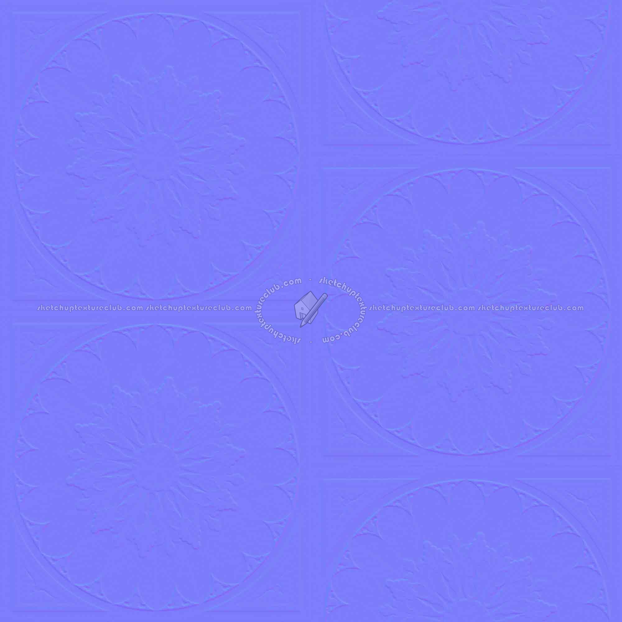 Textures   -   ARCHITECTURE   -   WOOD FLOORS   -   Decorated  - decorated floral parquet texture seamless 21425 - Normal