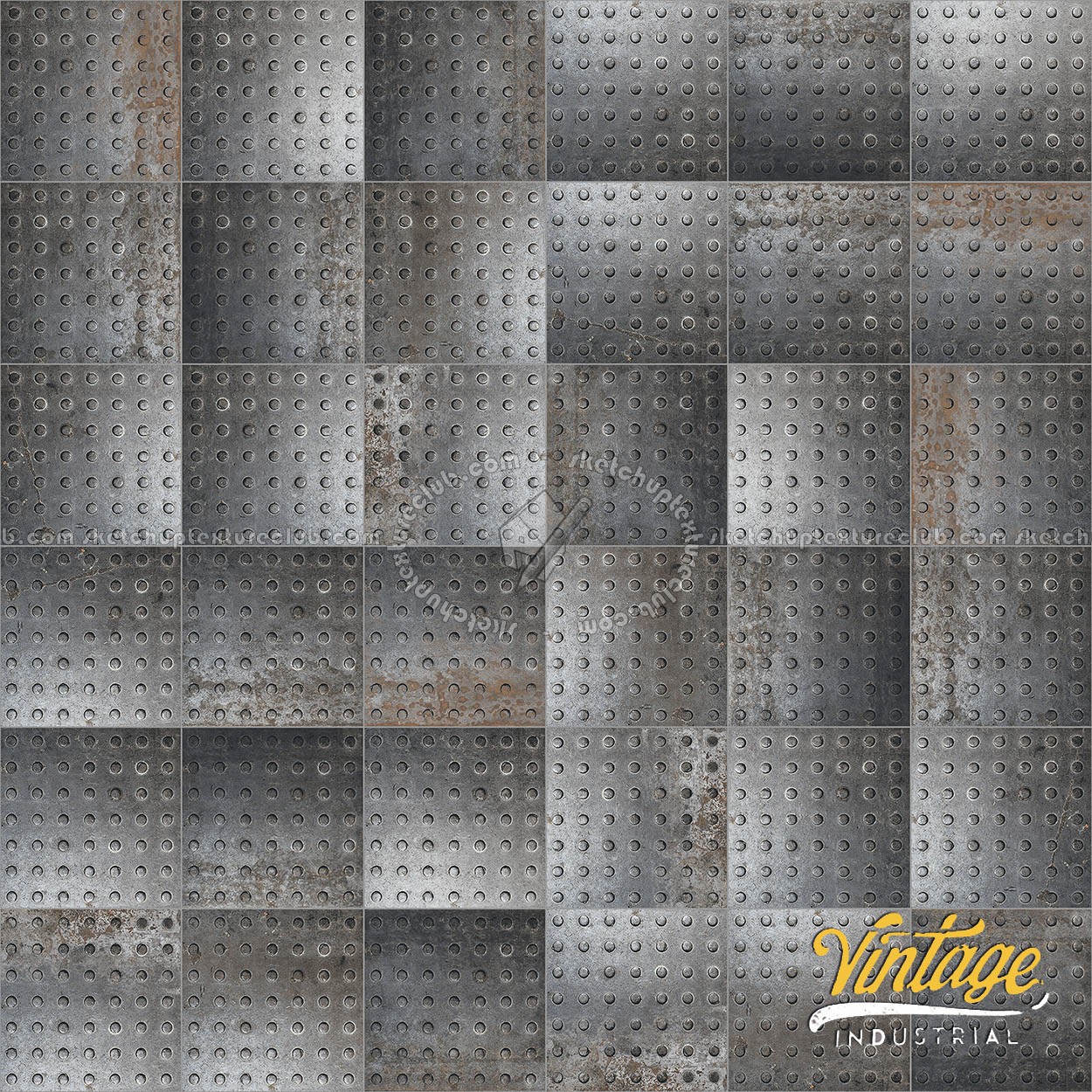 Textures - ARCHITECTURE - TILES INTERIOR - Design Industry - Tiles metal effect pbr texture seamless 22341 (seamless)