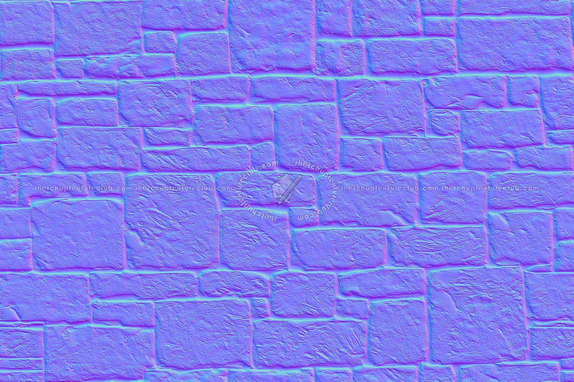 Textures   -   ARCHITECTURE   -   STONES WALLS   -   Stone blocks  - Wall stone blocks texture seamless 20494 - Normal