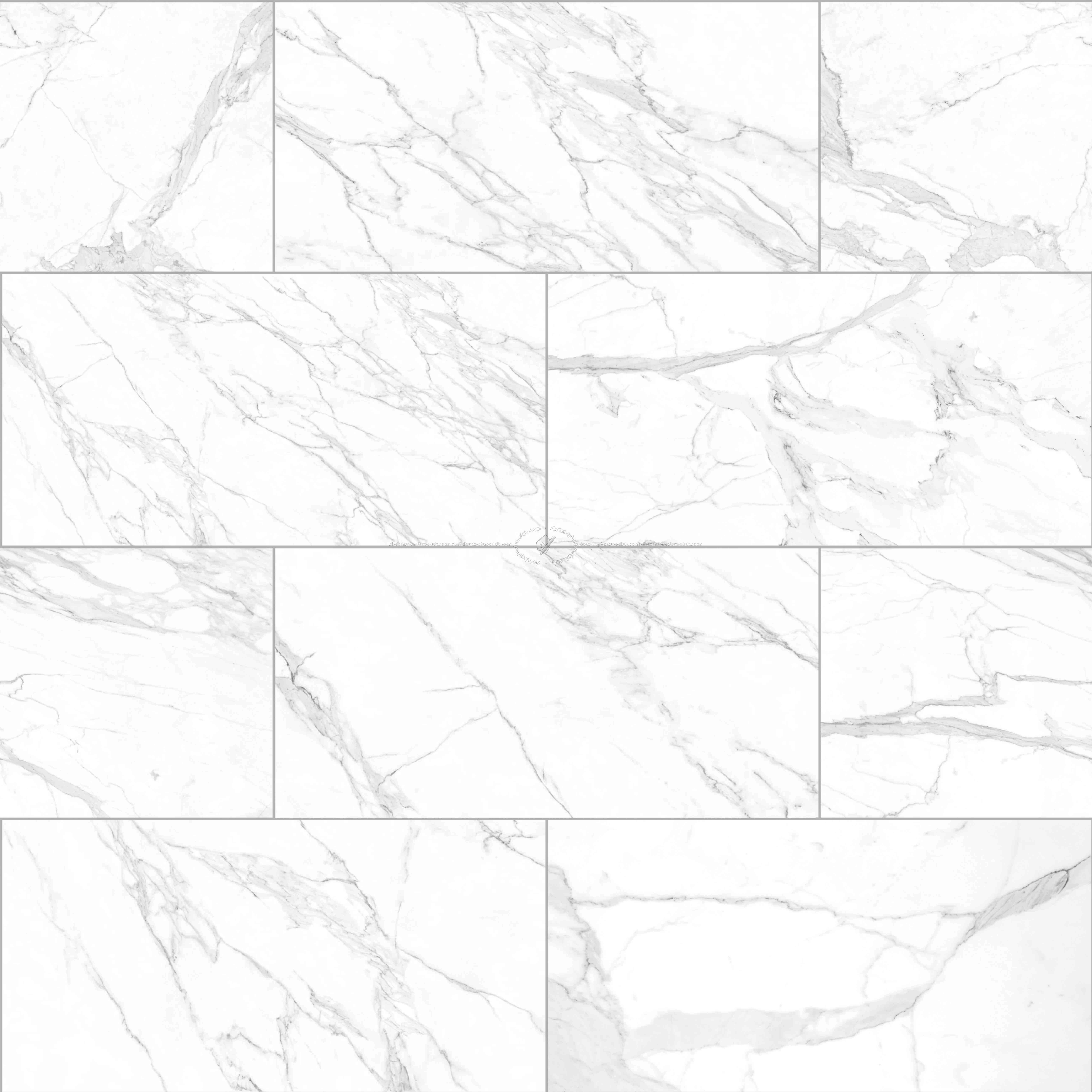 Textures - ARCHITECTURE - TILES INTERIOR - Marble tiles - White - Calacatta marble tiles PBR texture seamless 22259 - Ambient occlusion