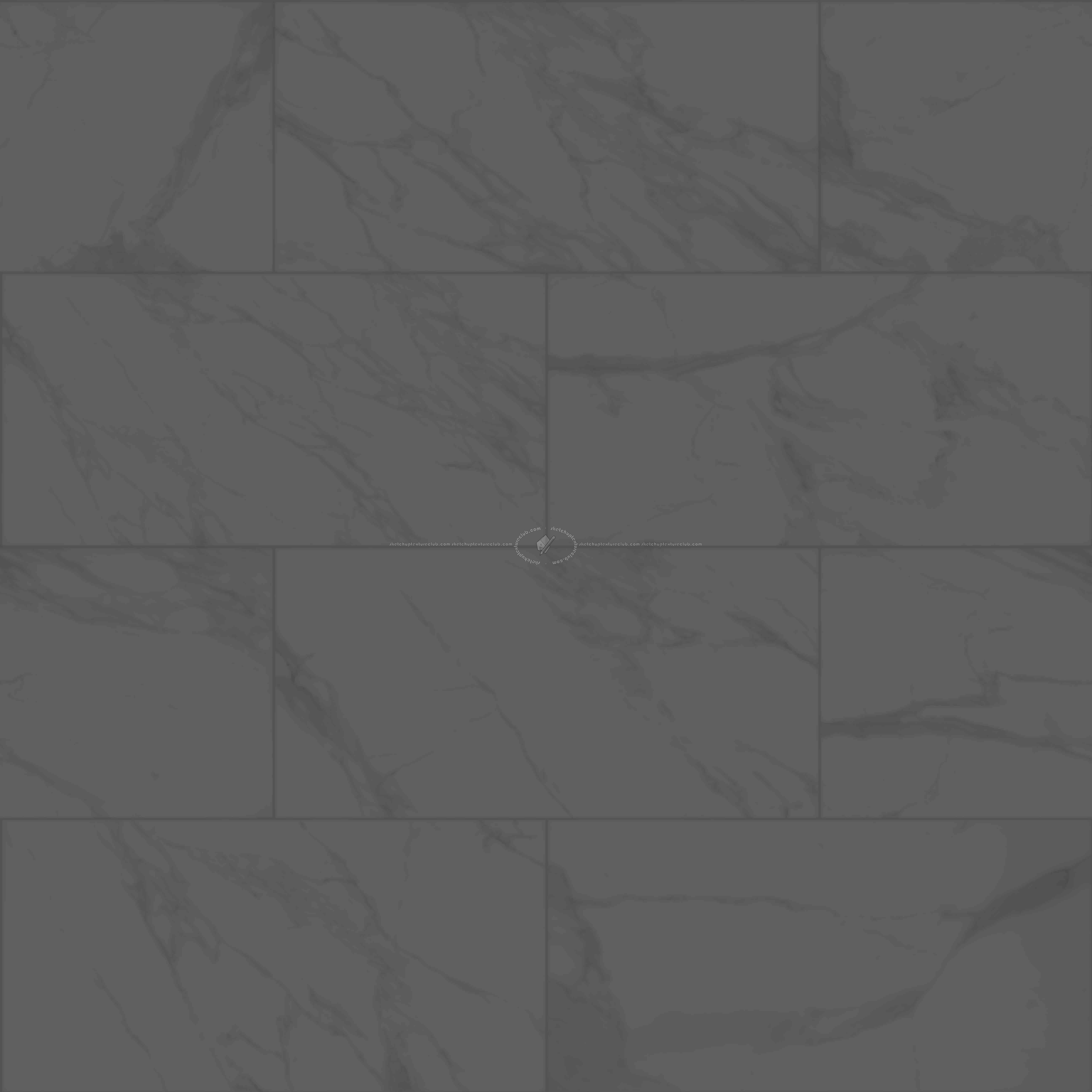 Textures - ARCHITECTURE - TILES INTERIOR - Marble tiles - White - Calacatta marble tiles PBR texture seamless 22259 - Displacement