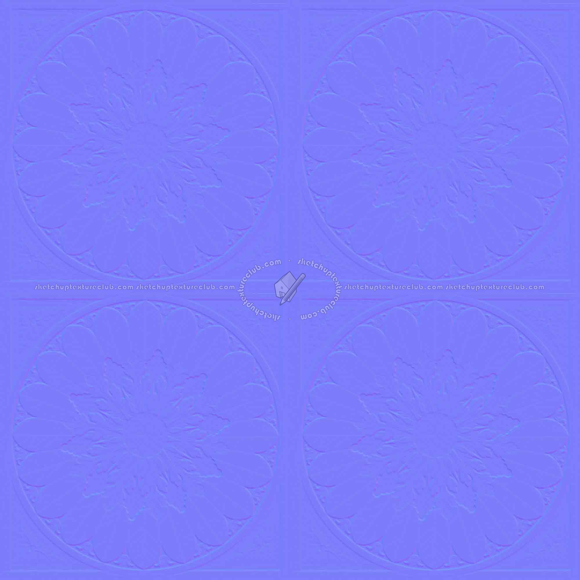 Textures   -   ARCHITECTURE   -   WOOD FLOORS   -   Decorated  - decorated floral parquet texture seamless 21426 - Normal