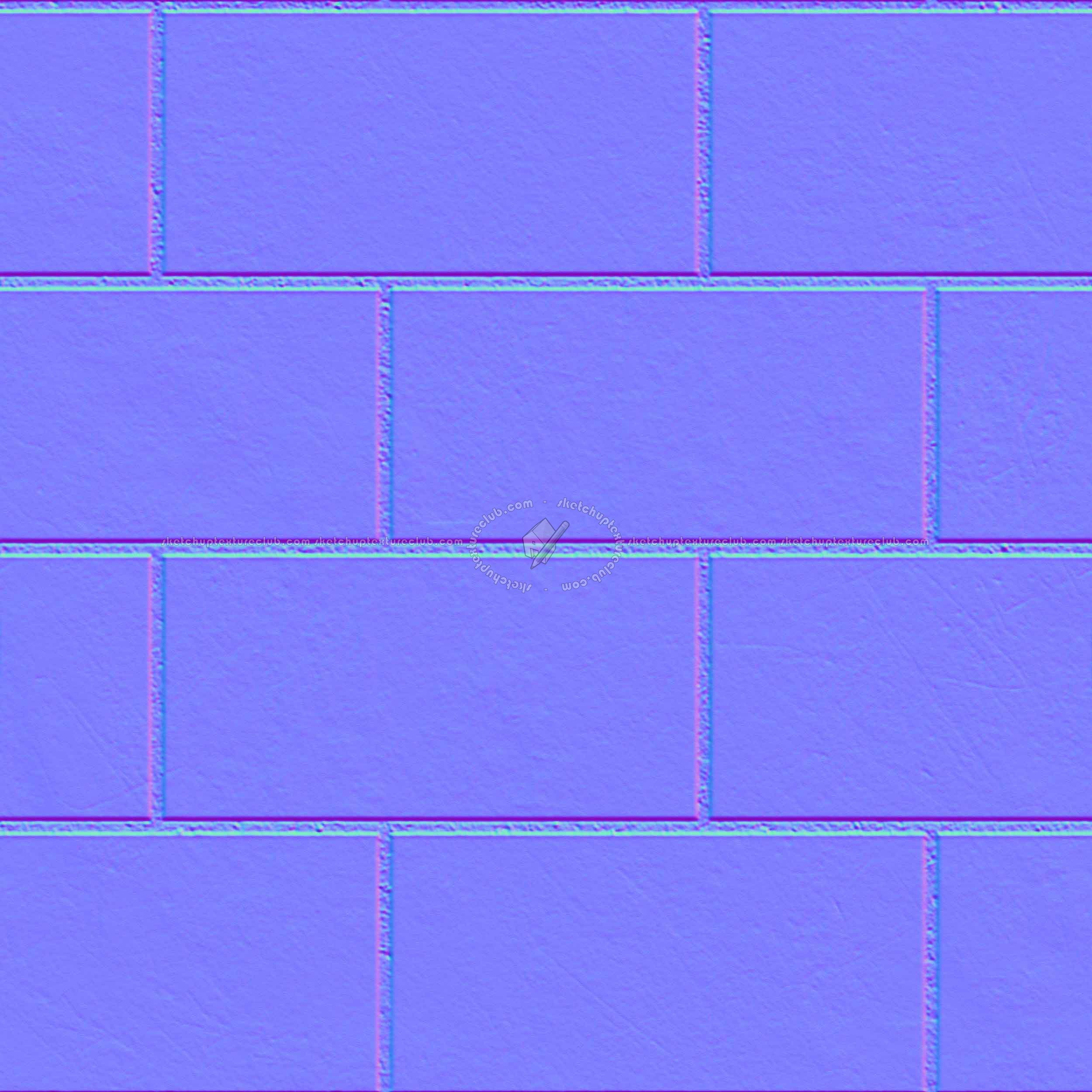 Textures   -   ARCHITECTURE   -   PAVING OUTDOOR   -   Concrete   -   Blocks regular  - Paving outdoor concrete regular block texture seamless 05731 - Normal