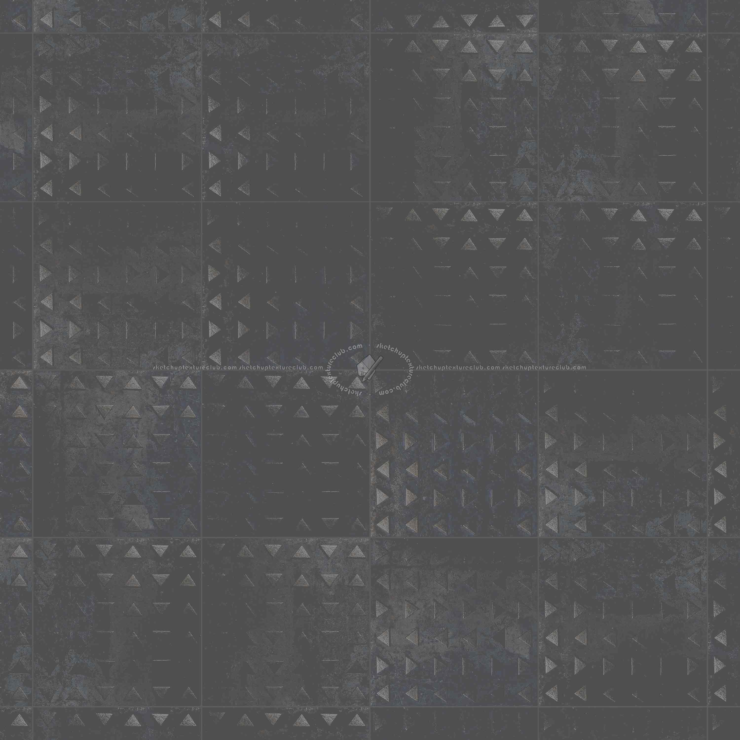 Textures   -   ARCHITECTURE   -   TILES INTERIOR   -   Design Industry  - Tiles metal effect pbr texture seamless 22342 - Specular