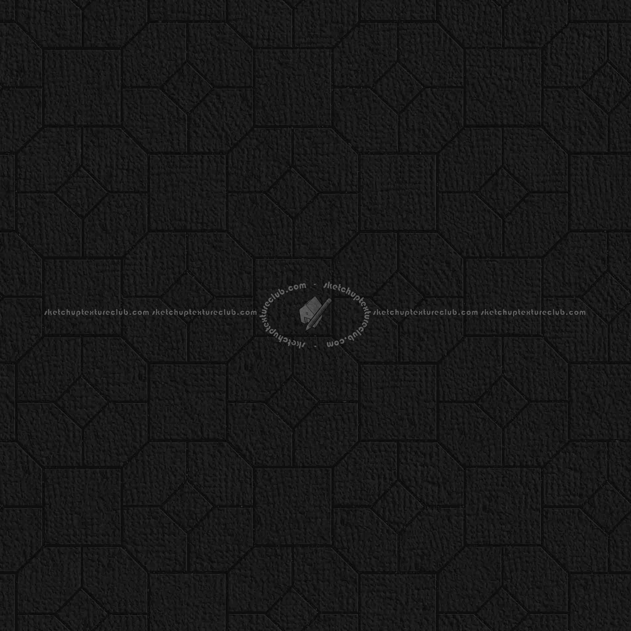 Textures   -   ARCHITECTURE   -   PAVING OUTDOOR   -   Pavers stone   -   Blocks mixed  - Pavers stone mixed size texture seamless 06194 - Specular