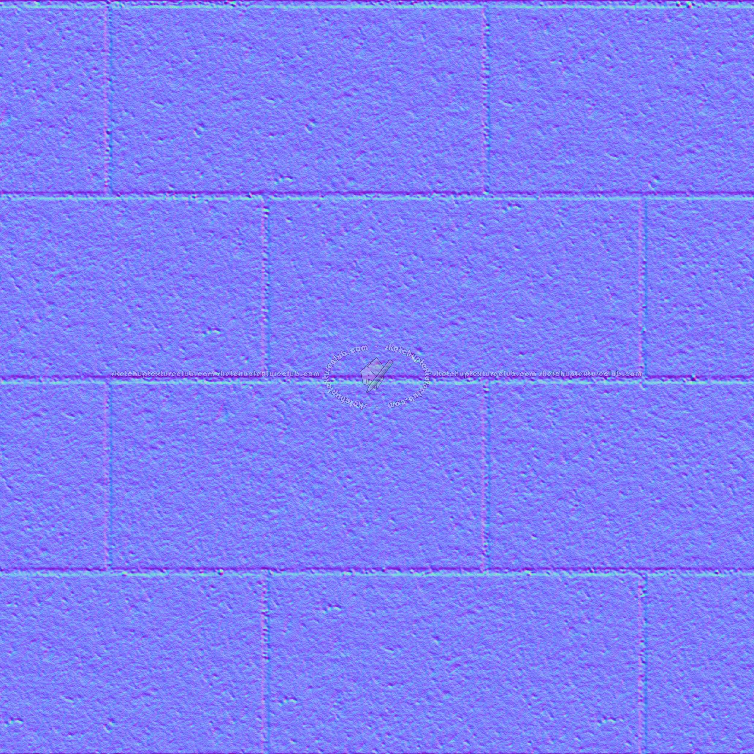 Textures   -   ARCHITECTURE   -   PAVING OUTDOOR   -   Concrete   -   Blocks regular  - Paving outdoor concrete regular block texture seamless 05733 - Normal