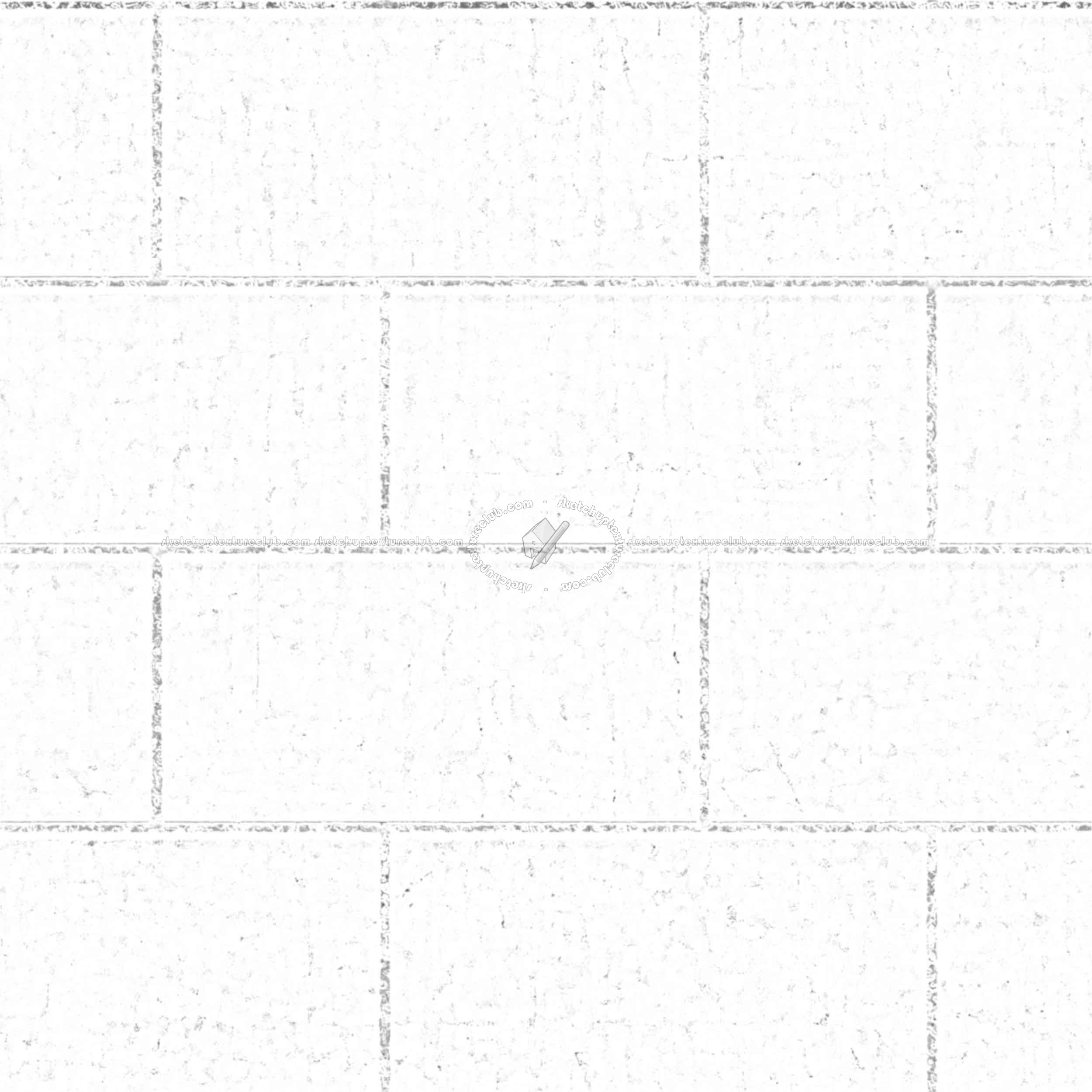 Textures - ARCHITECTURE - PAVING OUTDOOR - Concrete - Blocks regular - Paving outdoor concrete regular block texture seamless 05734 - Ambient occlusion