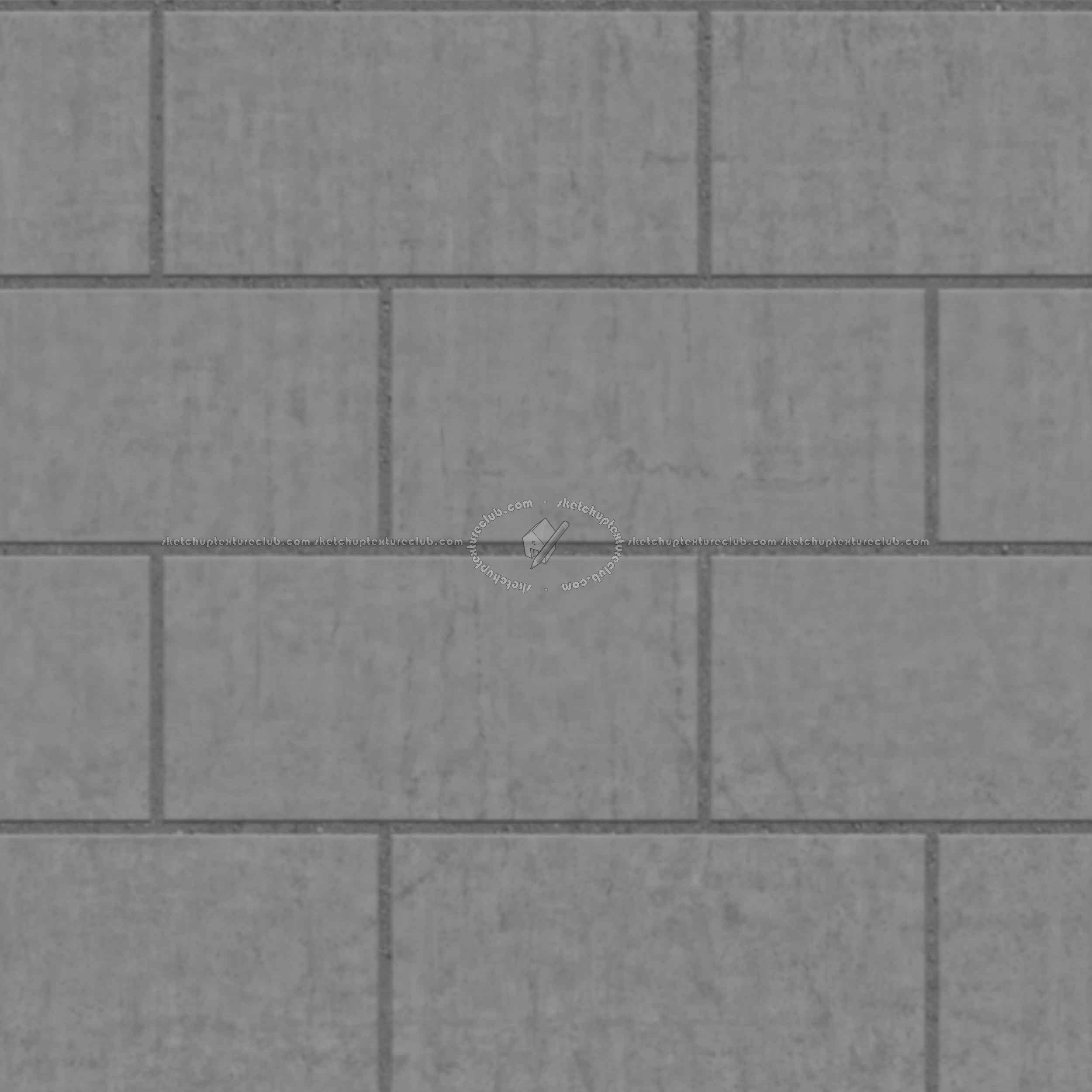 Textures - ARCHITECTURE - PAVING OUTDOOR - Concrete - Blocks regular - Paving outdoor concrete regular block texture seamless 05734 - Displacement