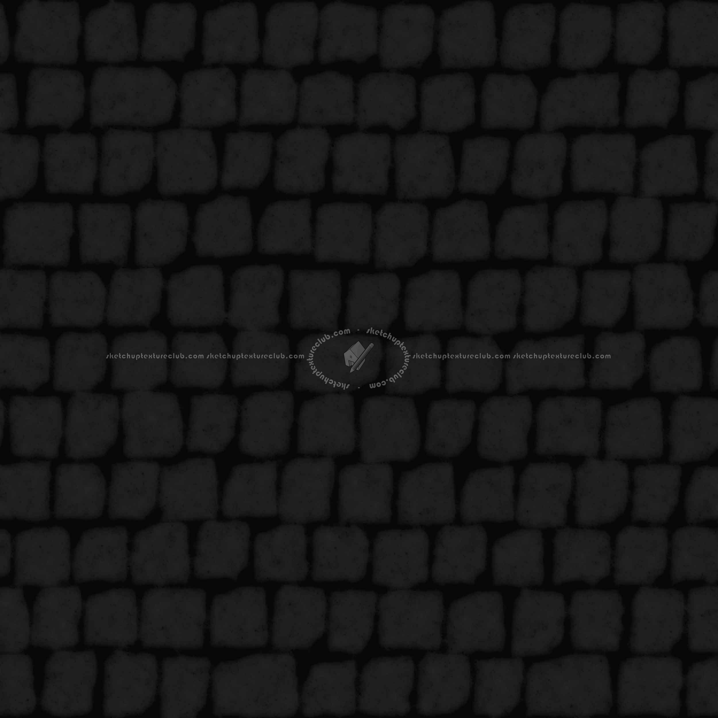 Textures   -   ARCHITECTURE   -   ROADS   -   Paving streets   -   Cobblestone  - Street porfido paving cobblestone texture seamless 07441 - Specular