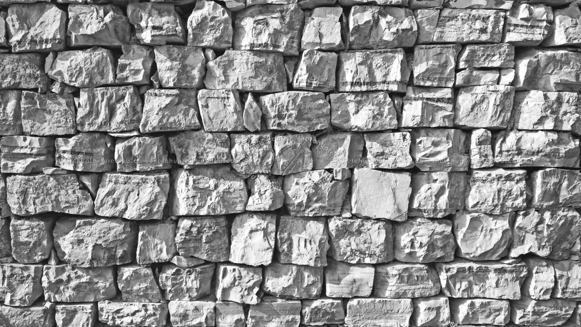 Textures   -   ARCHITECTURE   -   STONES WALLS   -   Stone blocks  - Wall stone blocks texture seamless 20781 - Bump