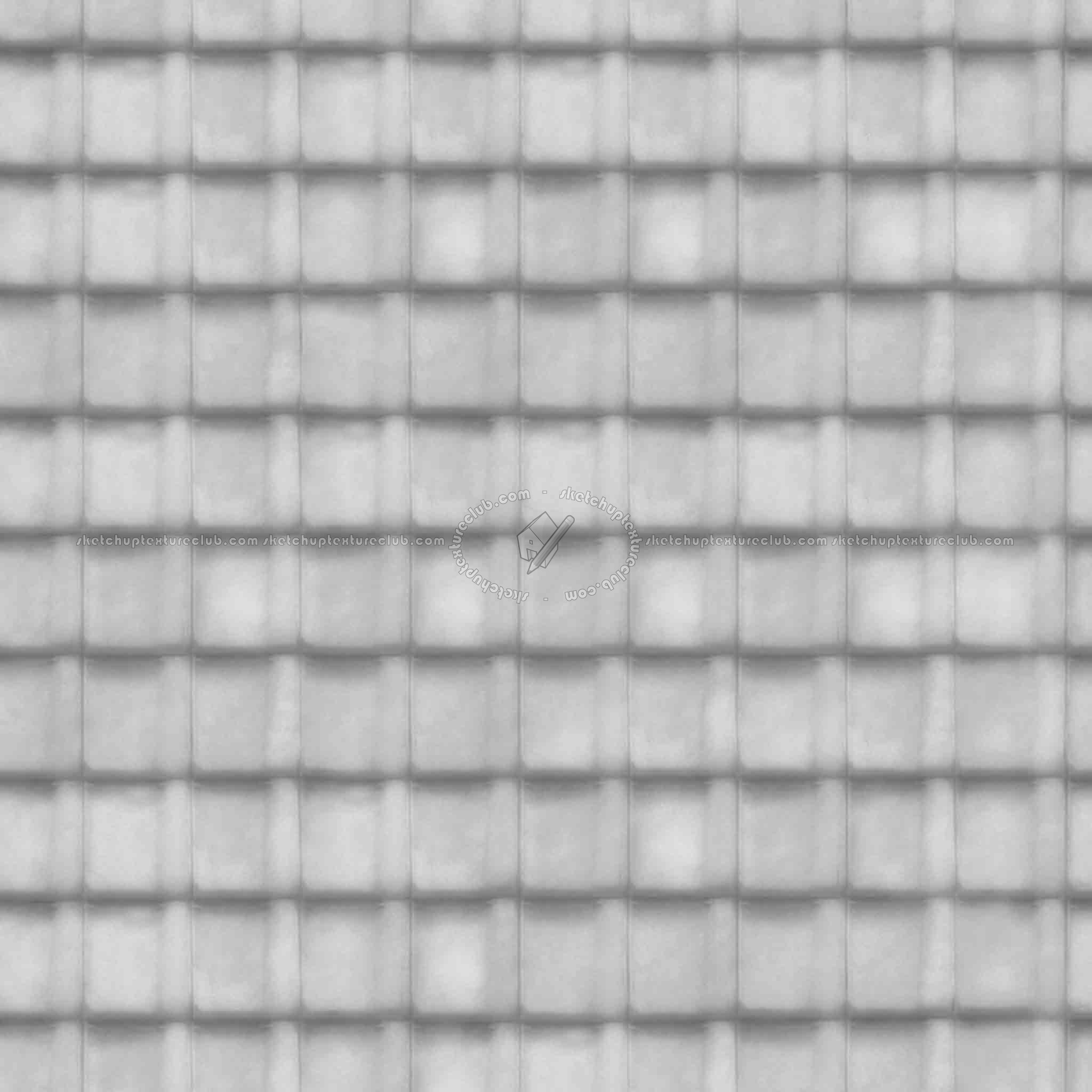 Textures   -   ARCHITECTURE   -   ROOFINGS   -   Clay roofs  - Clay roofing Cote Fleurie texture seamless 03350 - Displacement