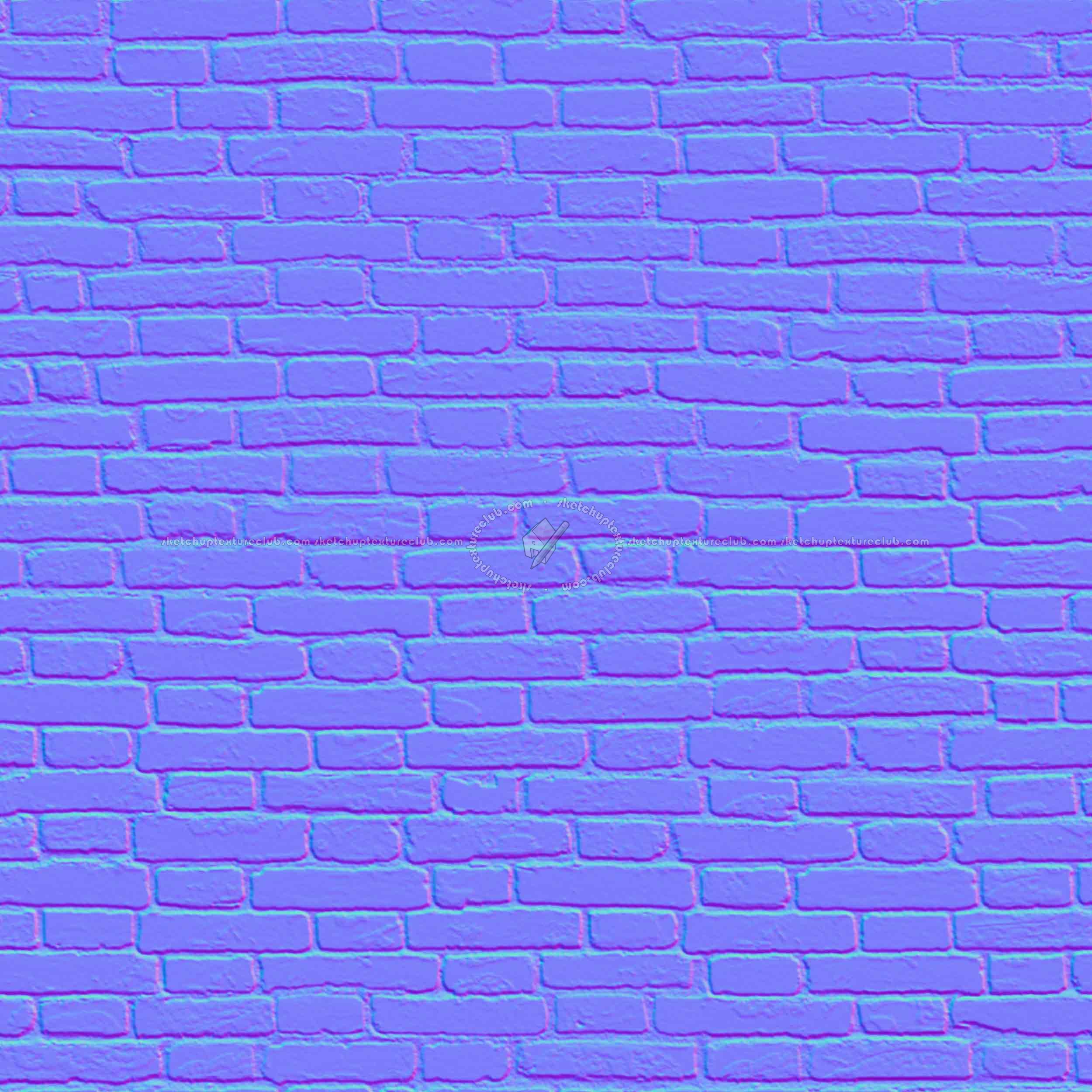 Textures   -   ARCHITECTURE   -   BRICKS   -   Dirty Bricks  - Dirty bricks texture seamless 00153 - Normal