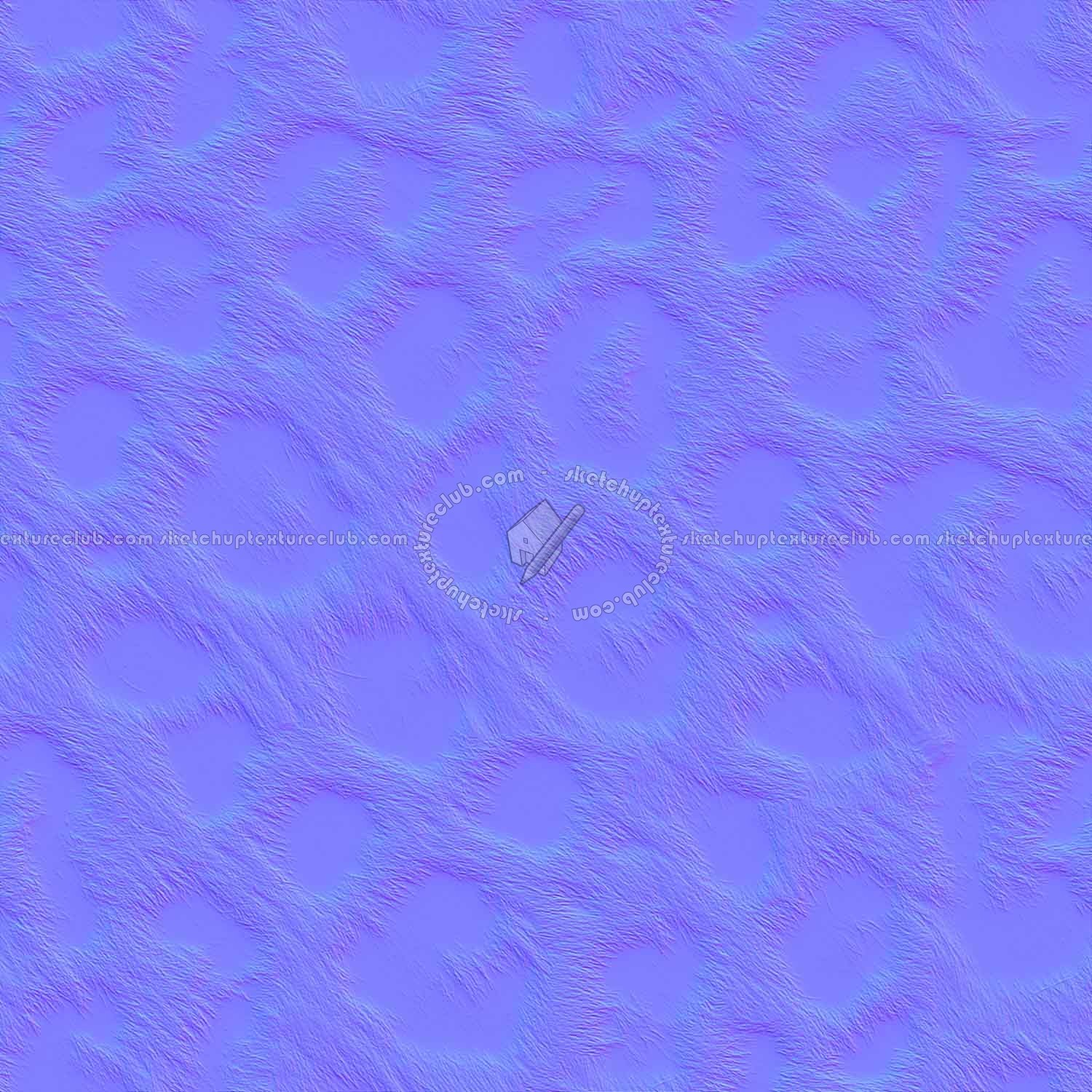 Textures   -   MATERIALS   -   FUR ANIMAL  - Gray leopard faux fake fur animal texture seamless 09561 - Normal