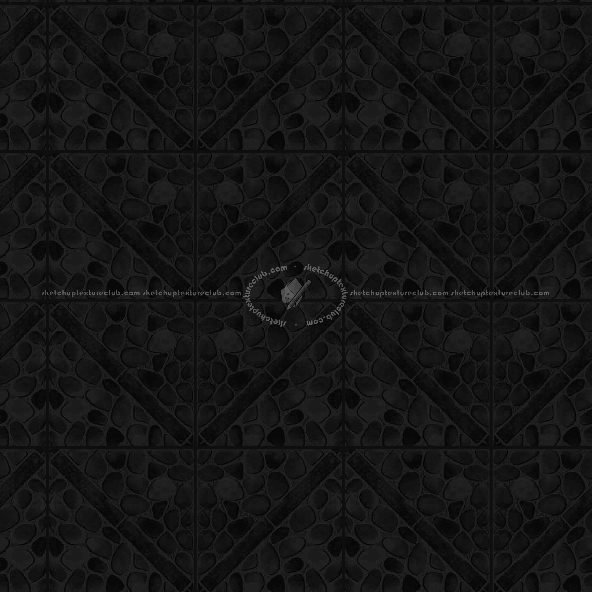 Textures   -   ARCHITECTURE   -   PAVING OUTDOOR   -   Pavers stone   -   Blocks mixed  - Pavers stone mixed size texture seamless 06098 - Specular