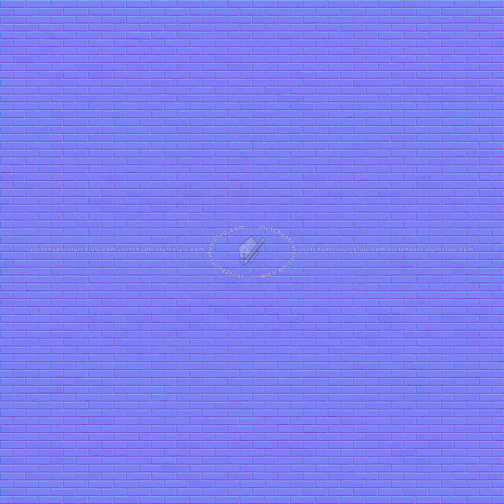 Textures   -   ARCHITECTURE   -   BRICKS   -   Facing Bricks   -   Rustic  - Rustic brick texture seamless 00184 - Normal