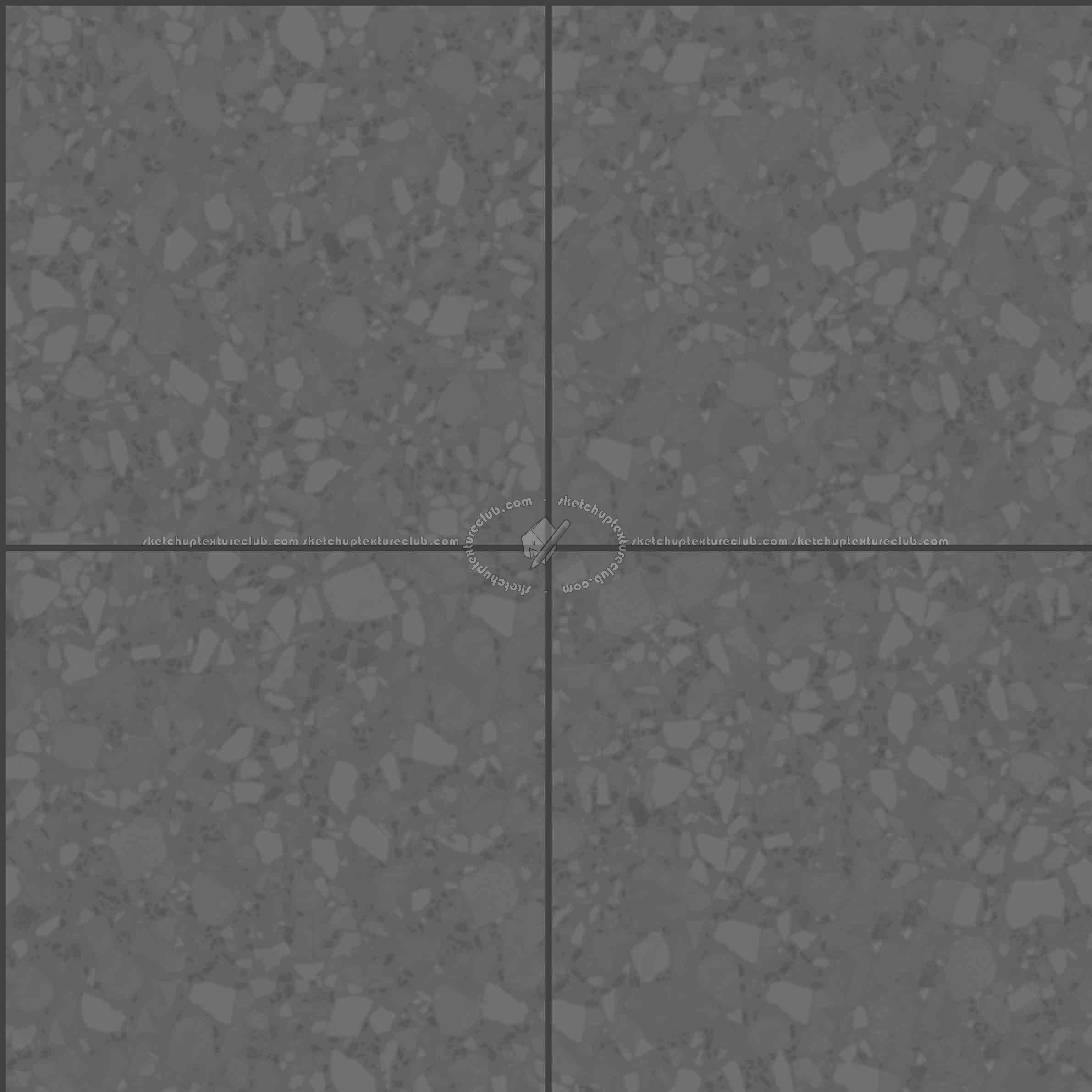 Textures   -   ARCHITECTURE   -   TILES INTERIOR   -   Terrazzo  - terrazzo floor tile PBR texture seamless 21494 - Displacement