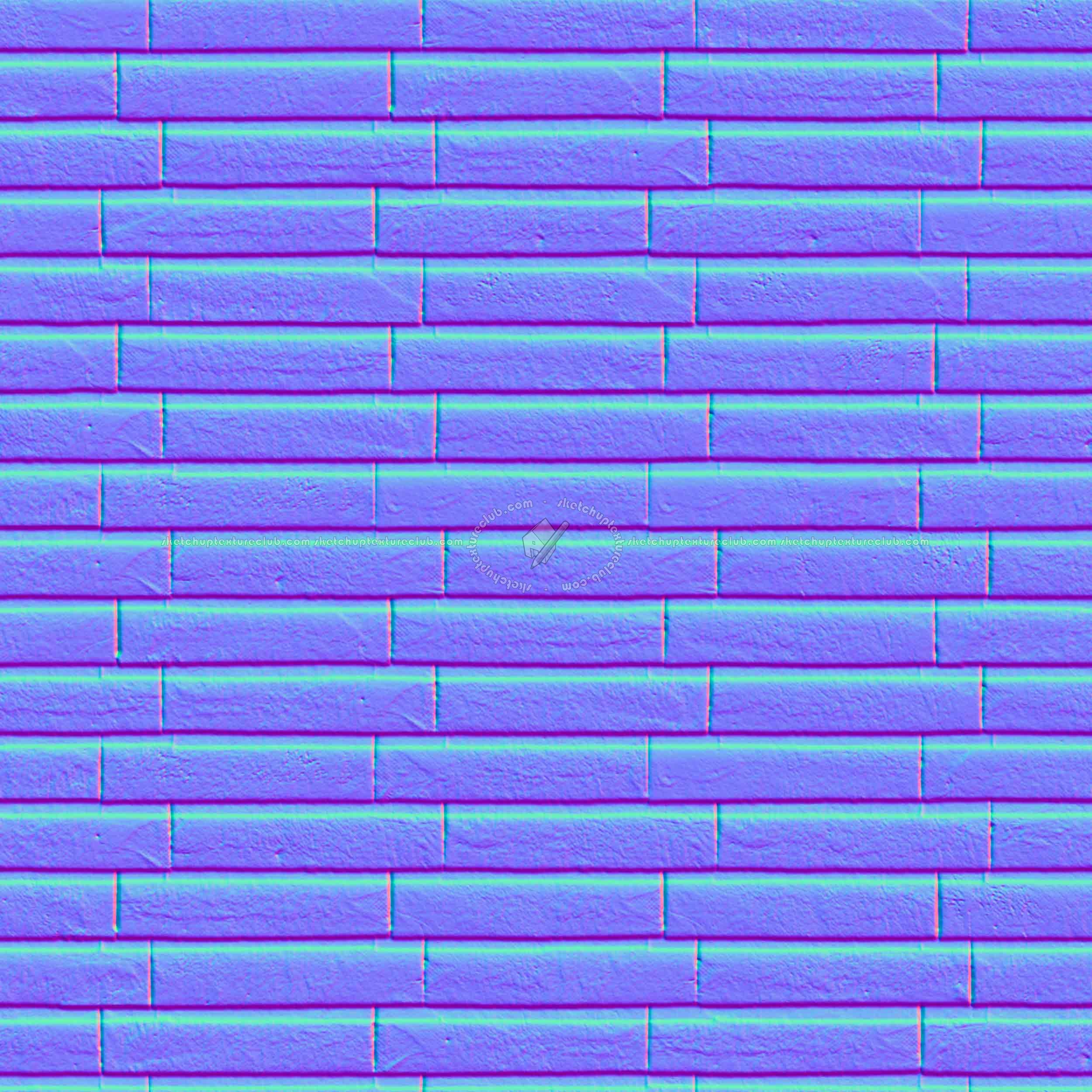 Textures   -   ARCHITECTURE   -   WALLS TILE OUTSIDE  - wall cladding bricks PBR texture seamless 21460 - Normal