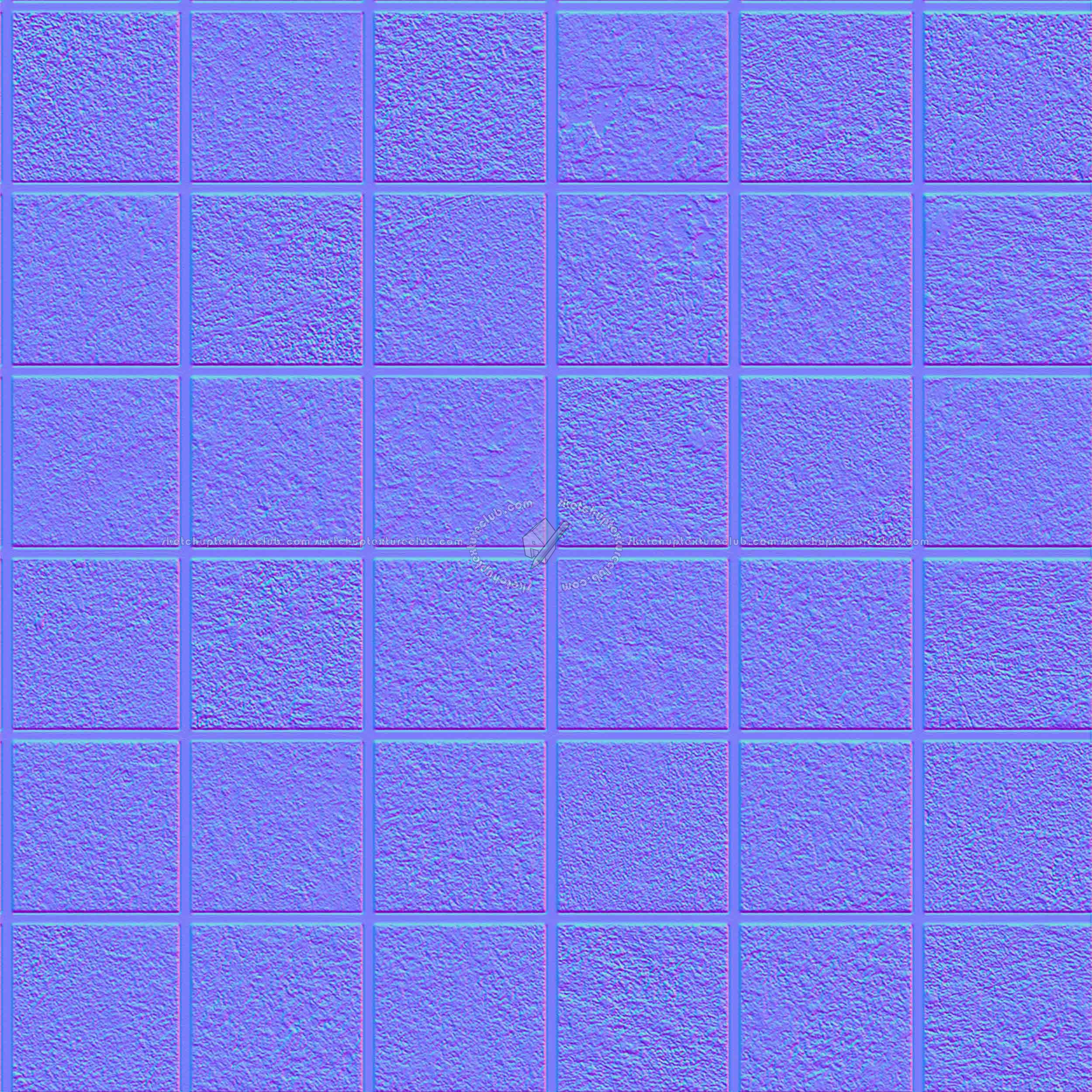 Textures   -   ARCHITECTURE   -   TILES INTERIOR   -   Cement - Encaustic   -   Cement  - Concrete mosaico tiles PBR texture_seamless 21884 - Normal