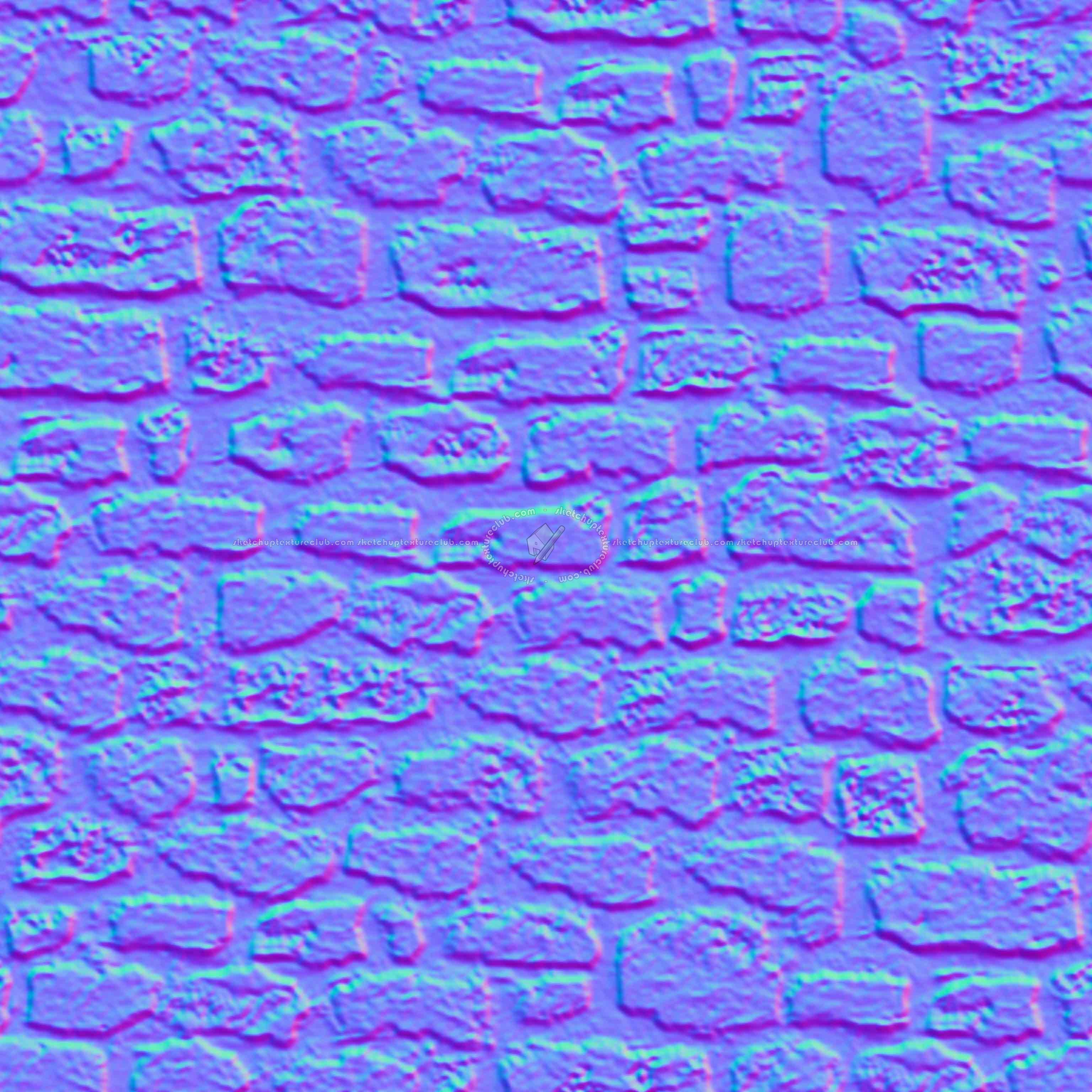 Textures   -   ARCHITECTURE   -   STONES WALLS   -   Stone walls  - Old wall stone texture seamless 08498 - Normal
