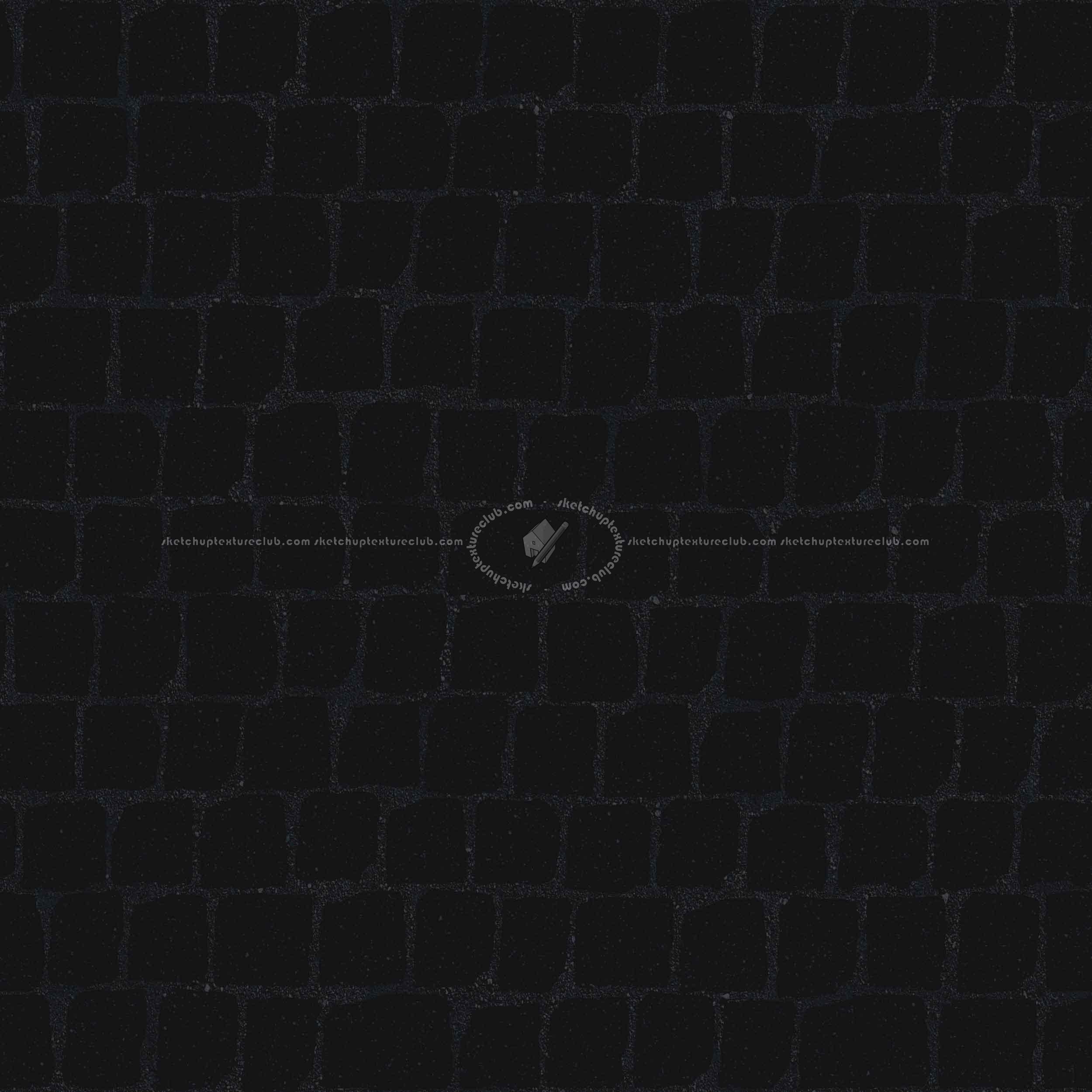Textures   -   ARCHITECTURE   -   ROADS   -   Paving streets   -   Cobblestone  - Street porfido paving cobblestone texture seamless 07442 - Specular